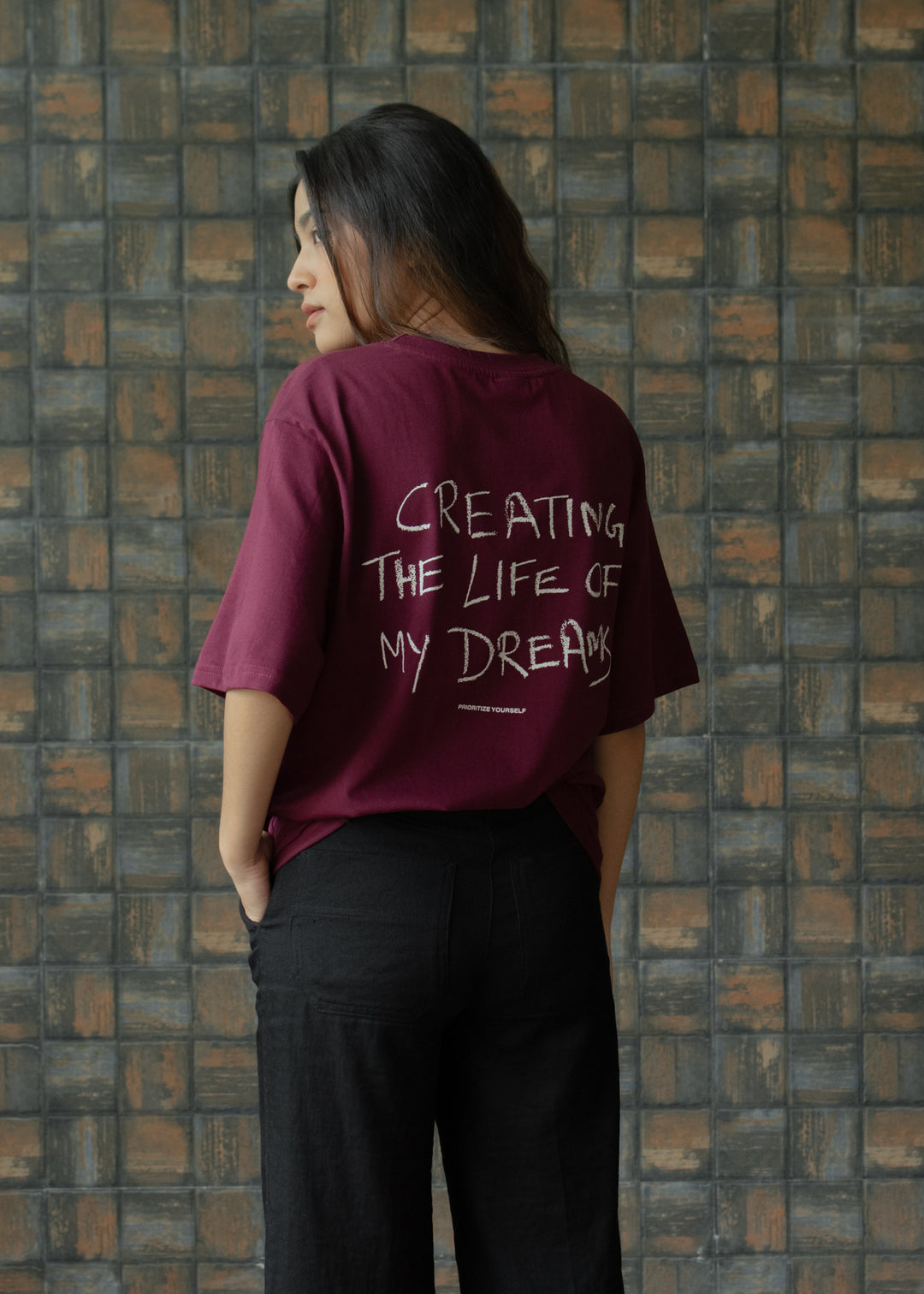Creating The Life — Wine T-Shirt
