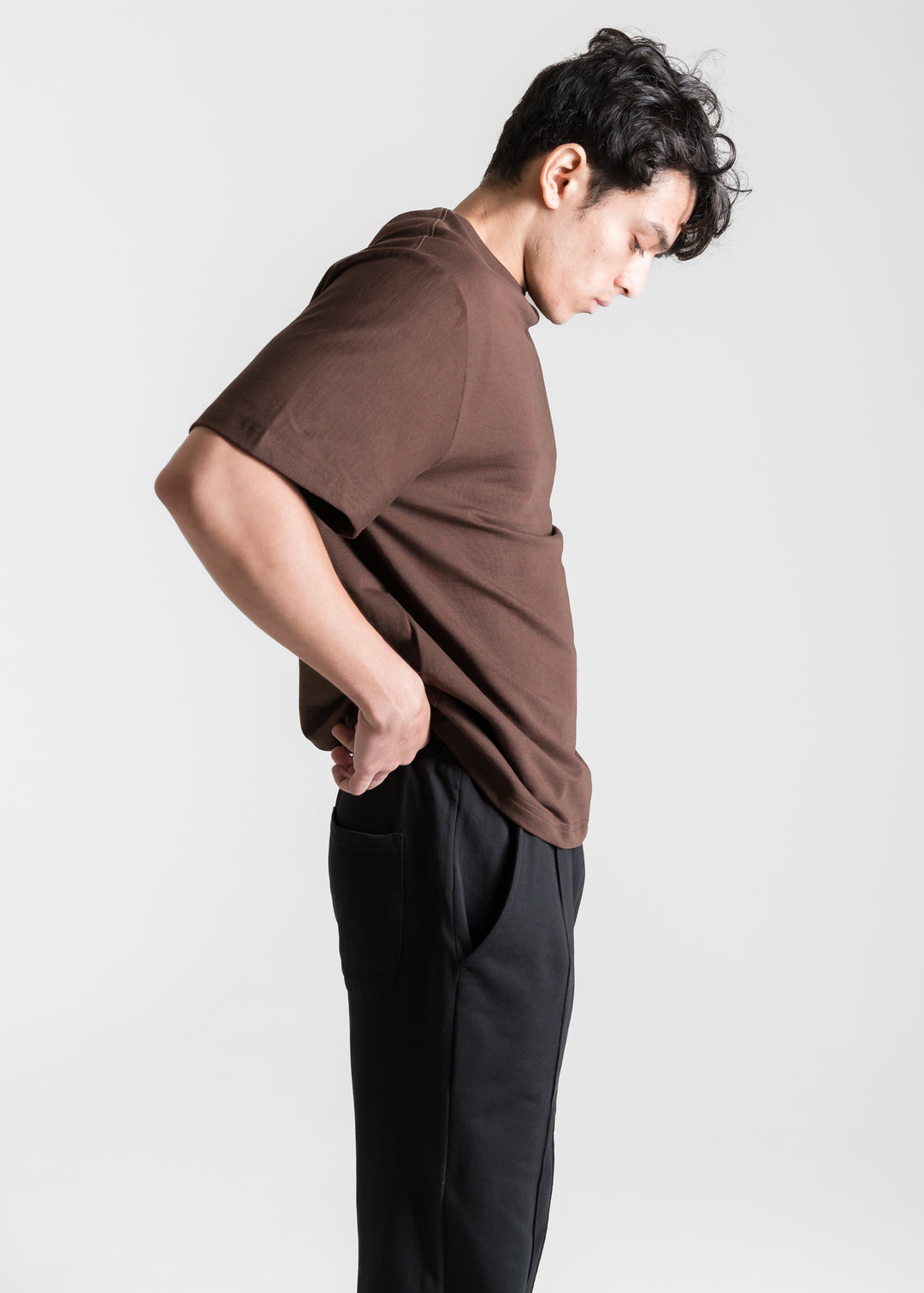 Heavy Box-Fit T-shirt — Dark Brown