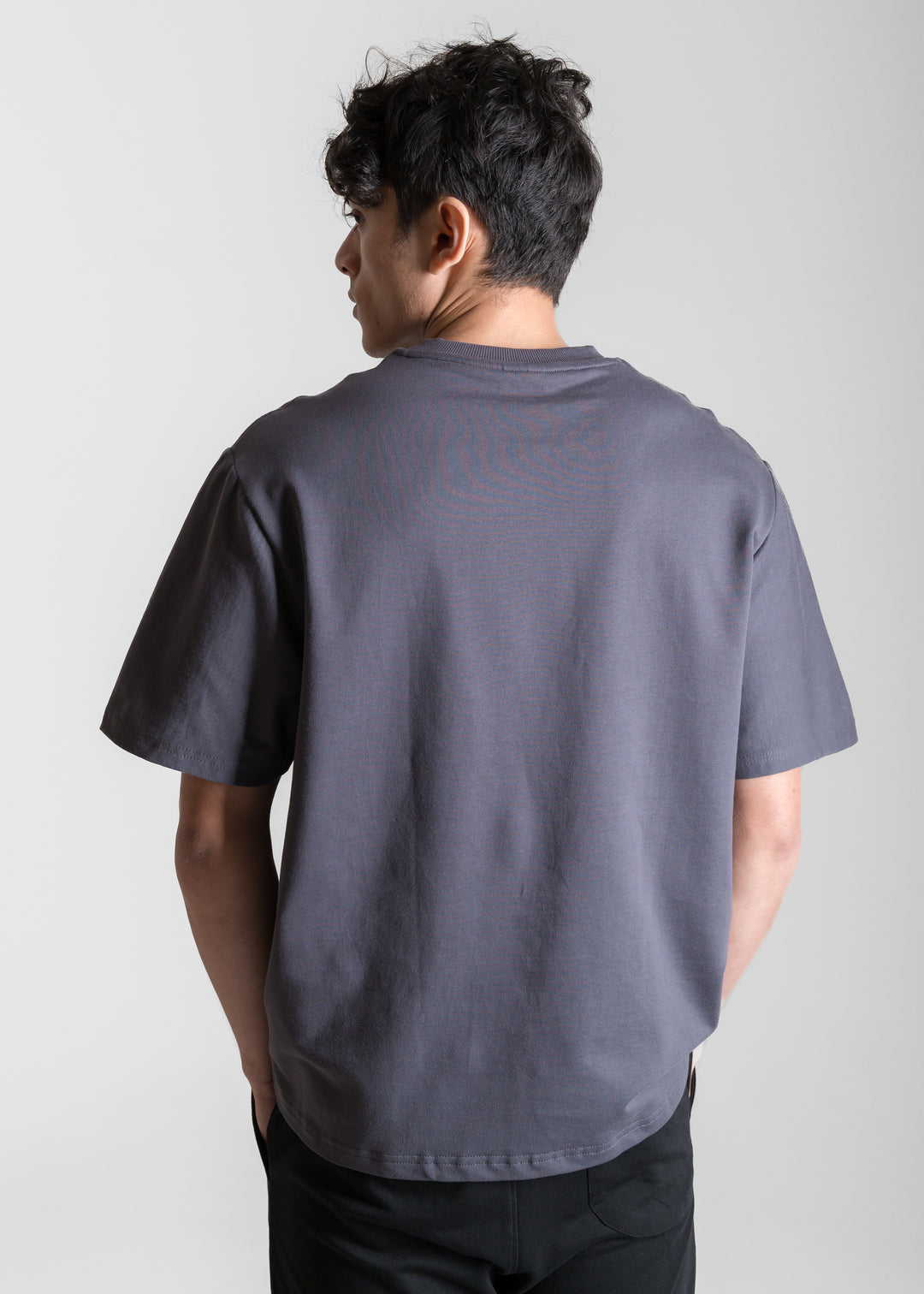 Heavy Box-Fit T-shirt — Dark Grey