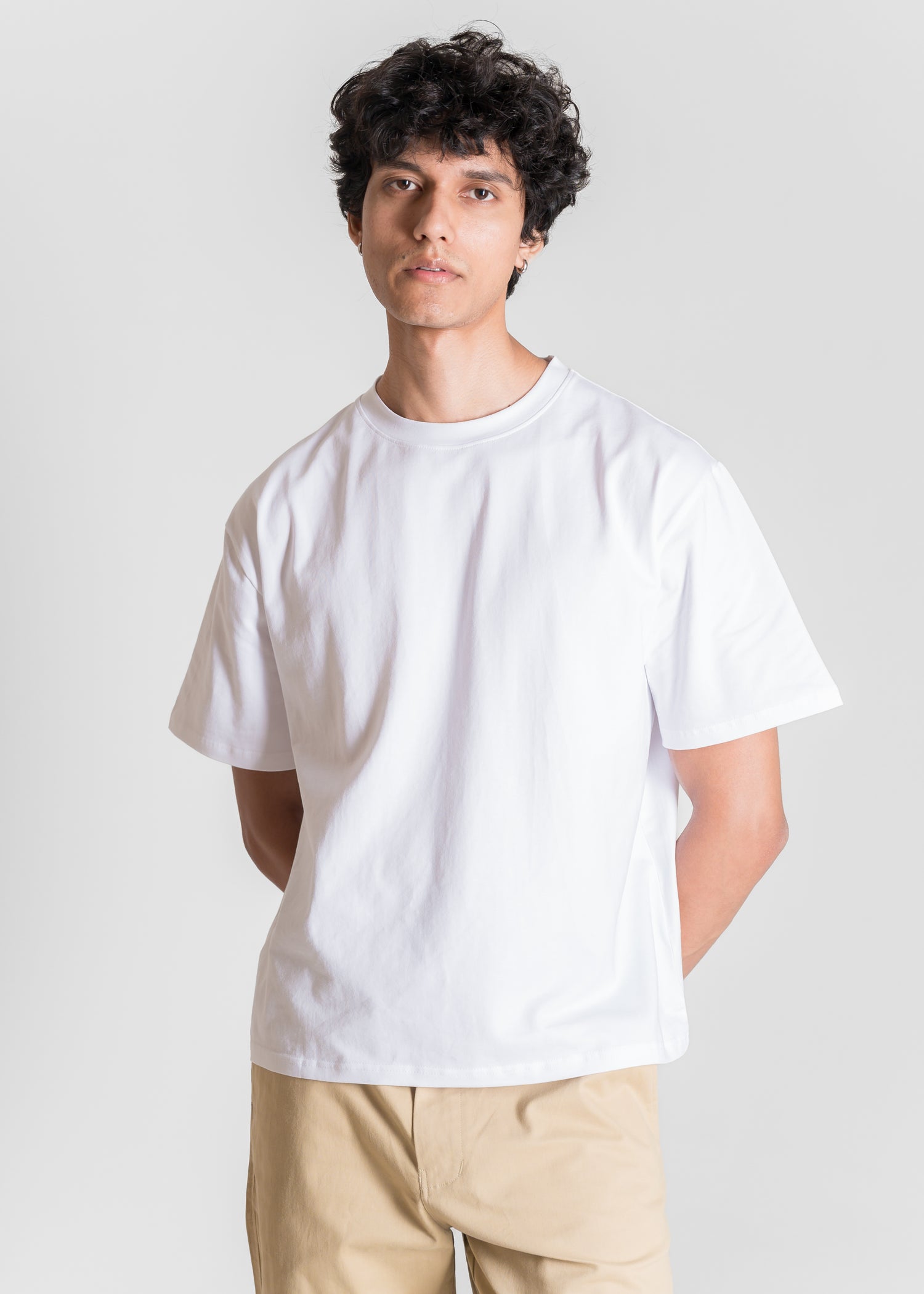 Stretch Box-Fit T-shirt — White