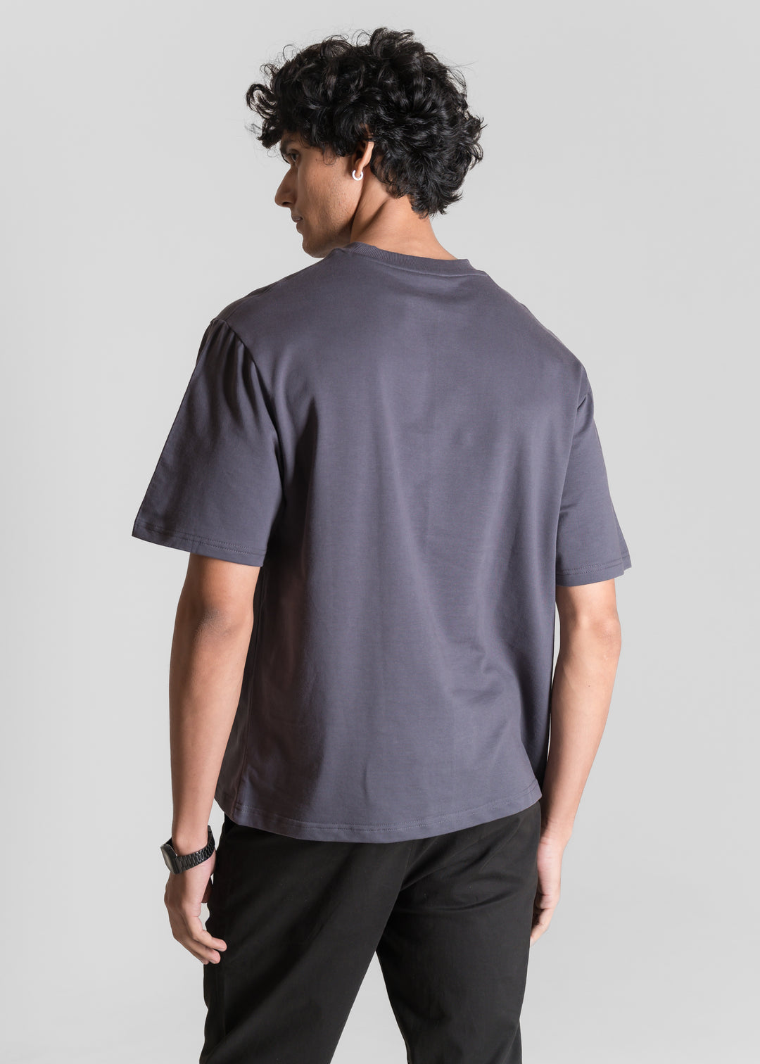 Heavy Box-Fit T-shirt — Dark Grey