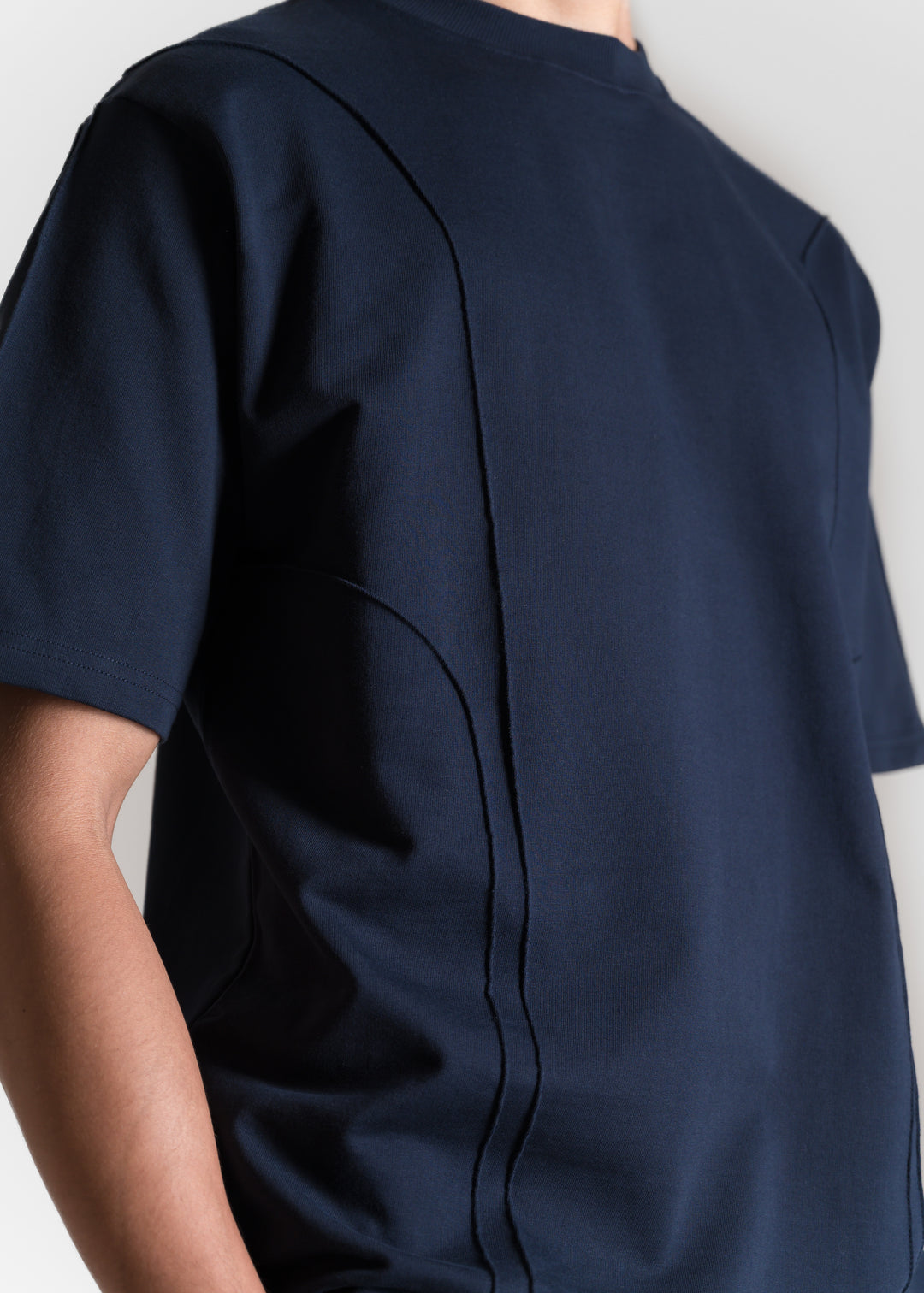 Heavy Relaxed Ridge T-shirt — Navy Blue