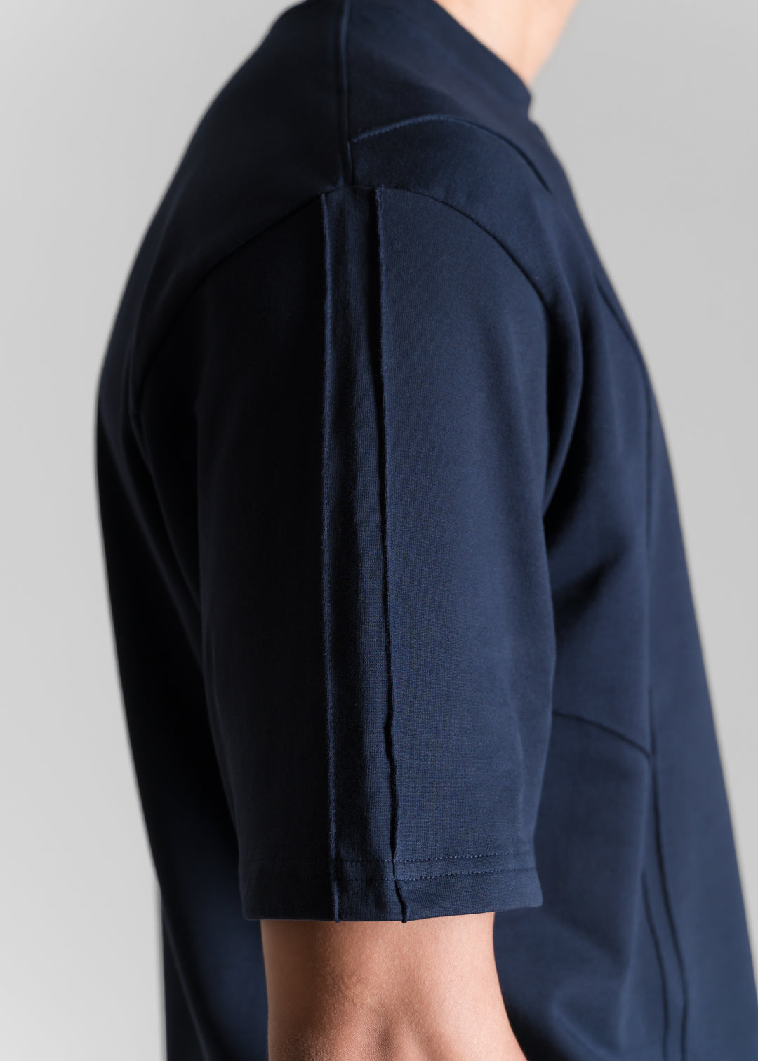 Heavy Relaxed Ridge T-shirt — Navy Blue