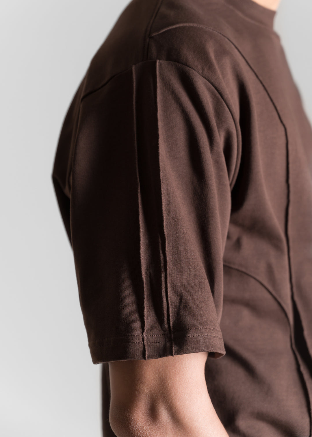 Heavy Relaxed Ridge T-shirt — Dark Brown