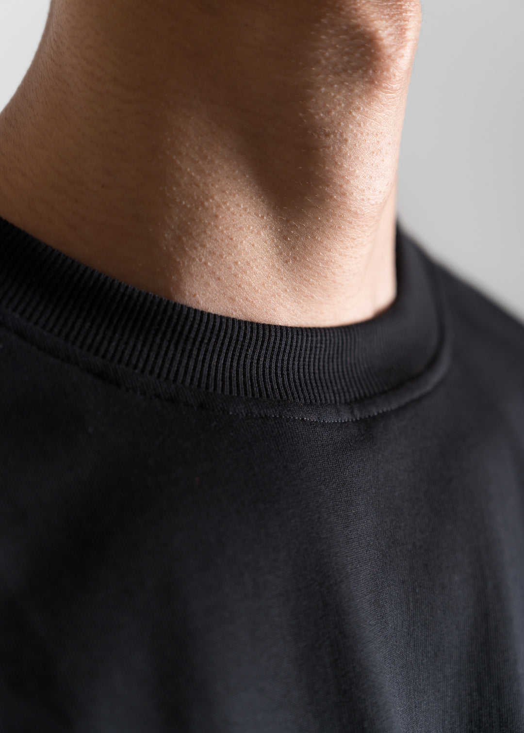 Heavy Relaxed Ridge T-shirt — Black