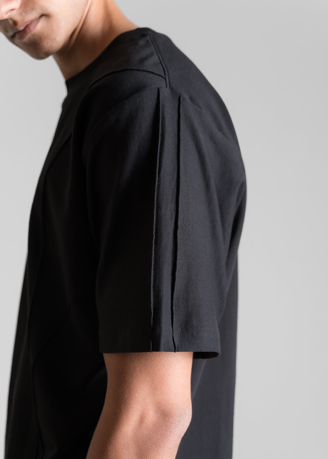 Heavy Relaxed Ridge T-shirt — Black