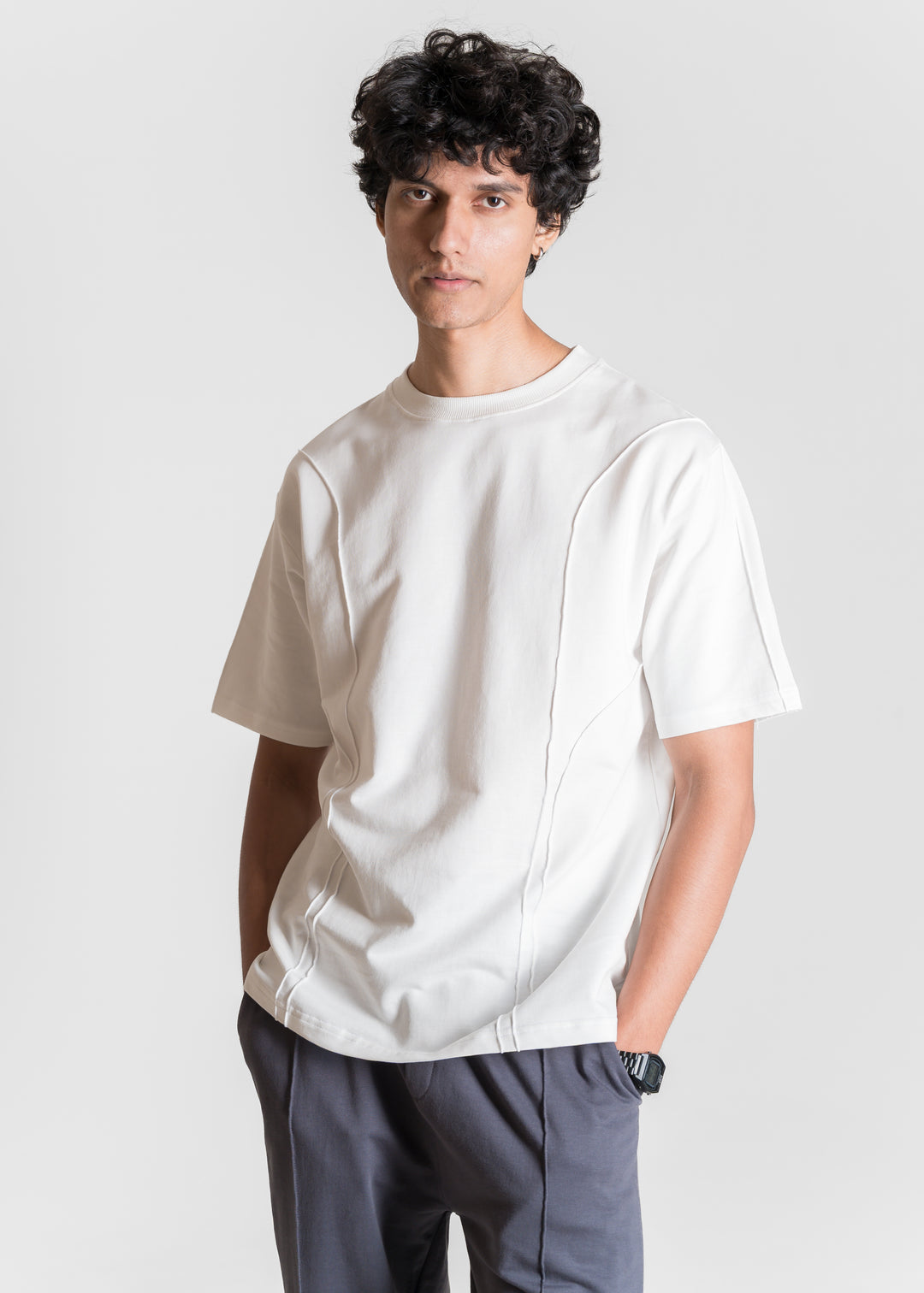 Heavy Relaxed Ridge T-shirt — Off White