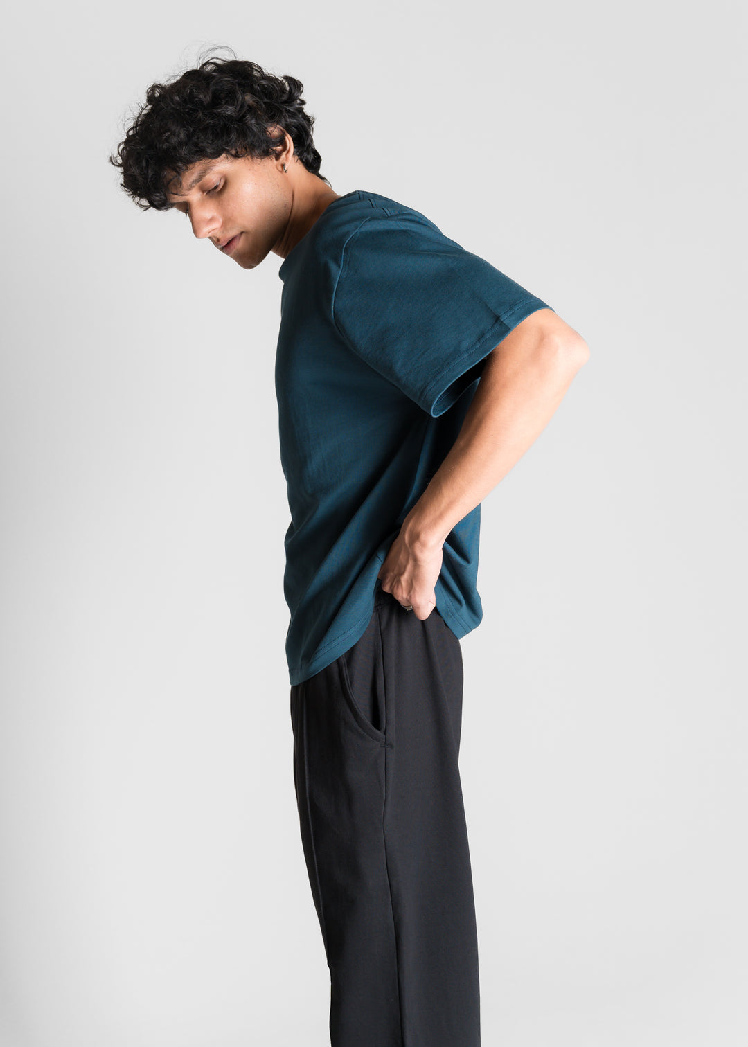 Heavy Box-Fit T-shirt — Deep Teal