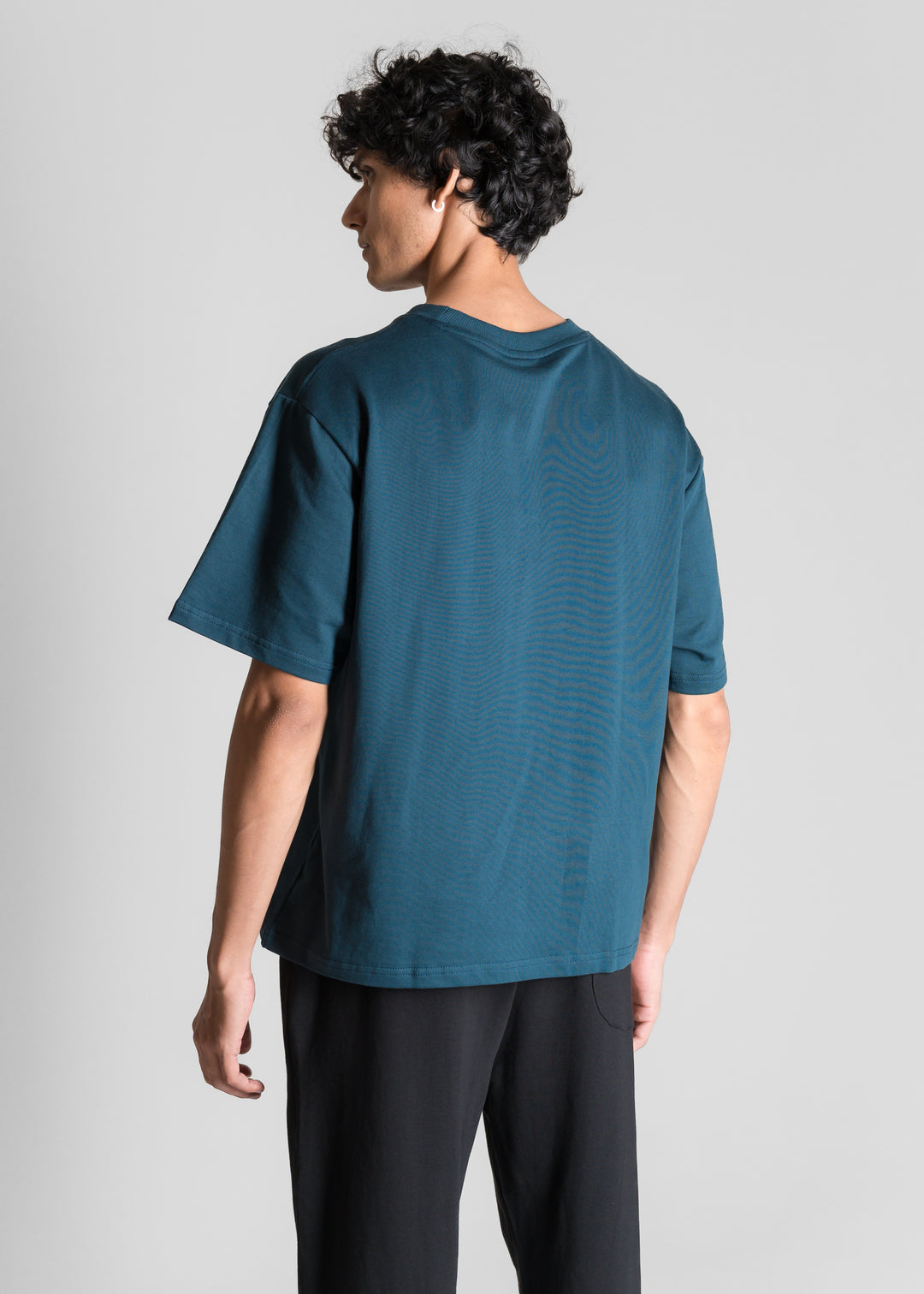 Heavy Box-Fit T-shirt — Deep Teal