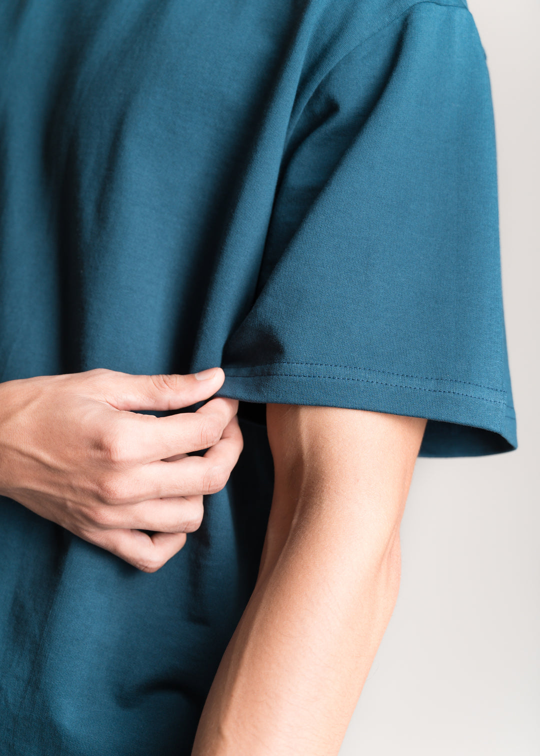 Heavy Box-Fit T-shirt — Deep Teal