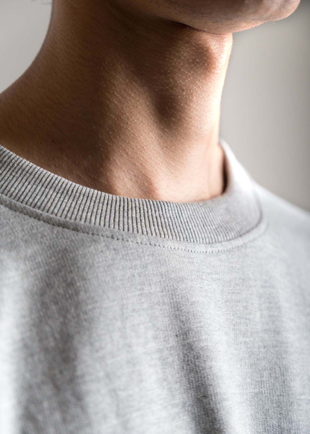 Heavy Box-Fit T-shirt — Melange Grey