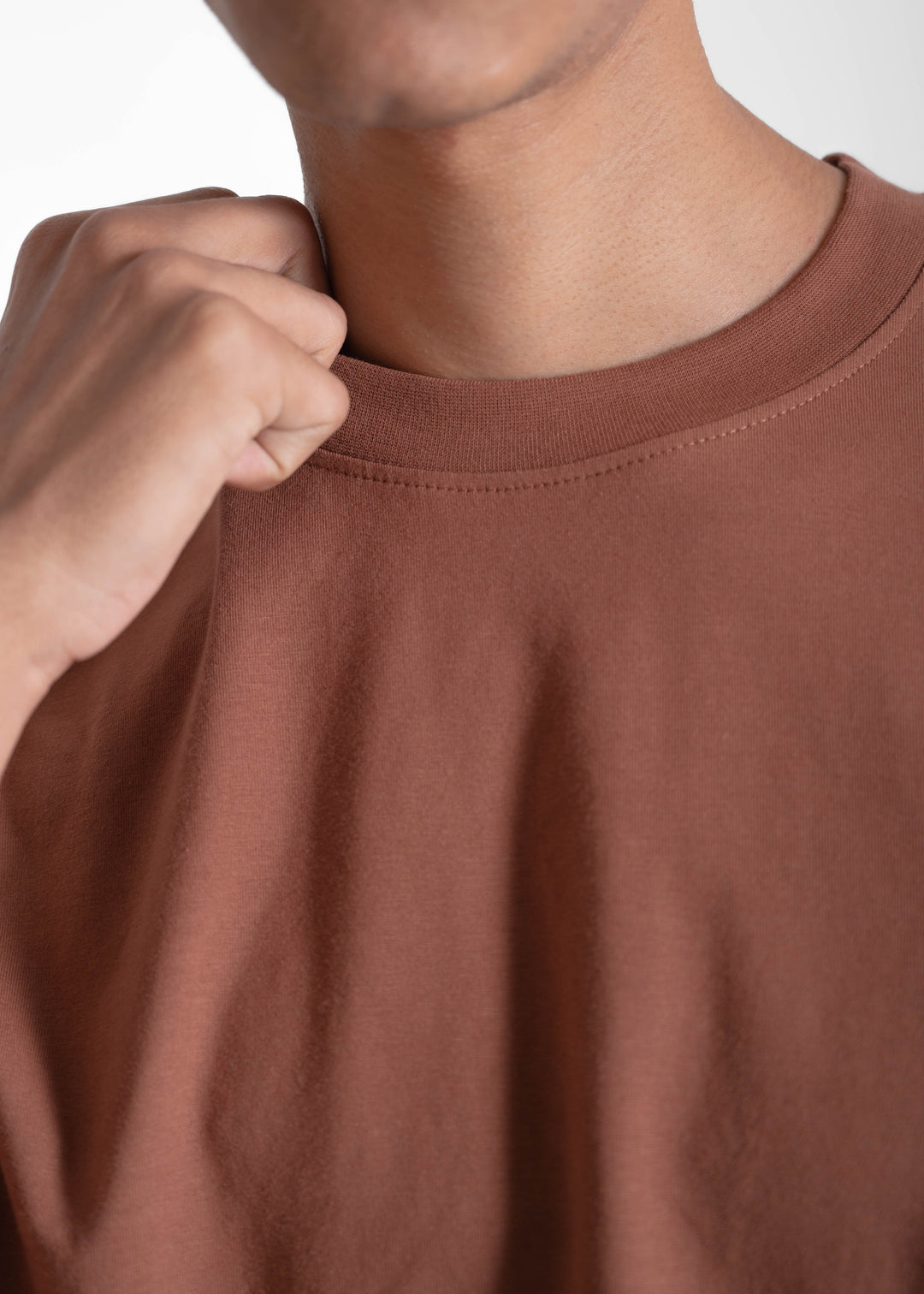 Brick Brown — Box Fit (Cropped) T-Shirt