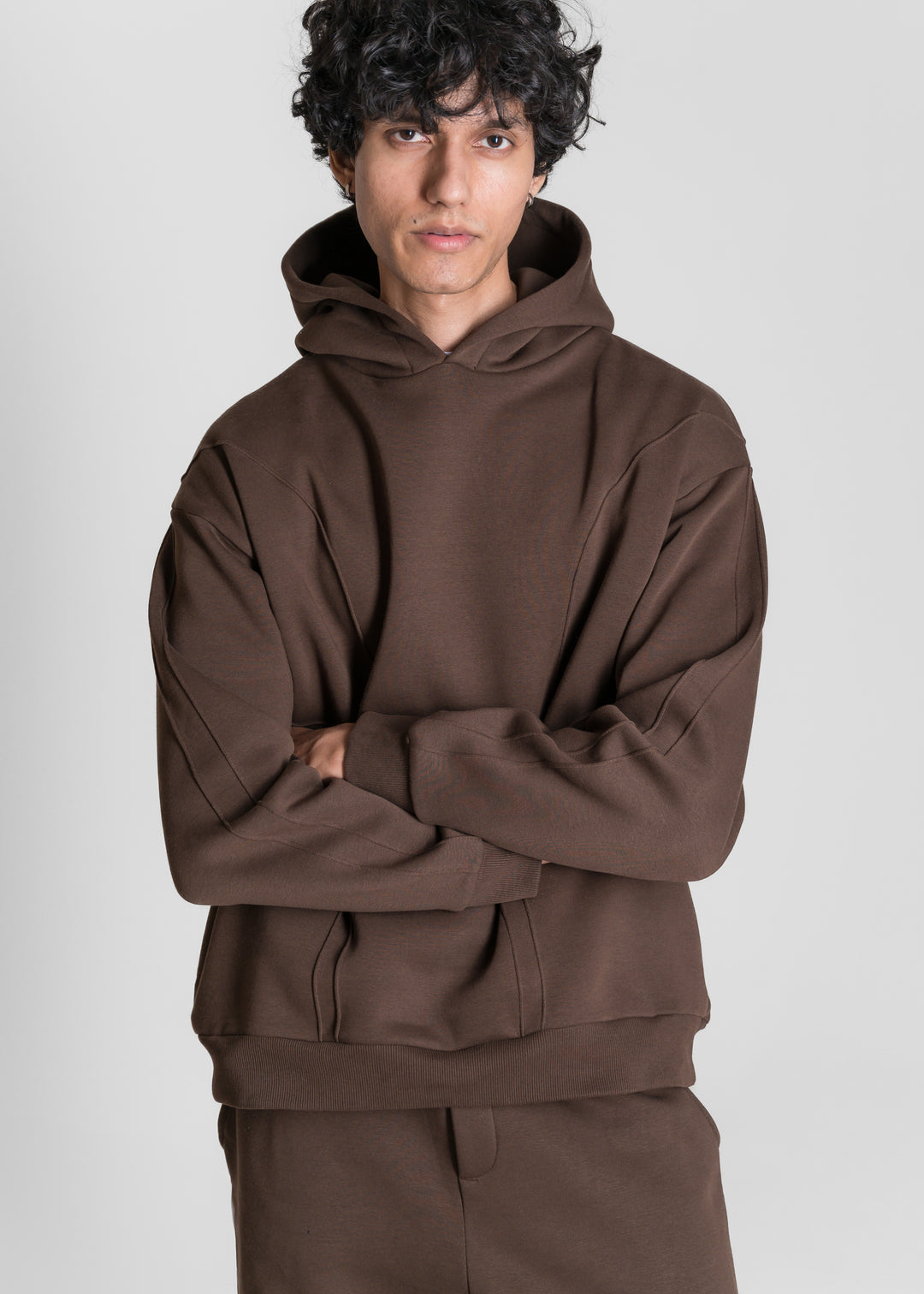 Live-In Hoodie — Dark Brown