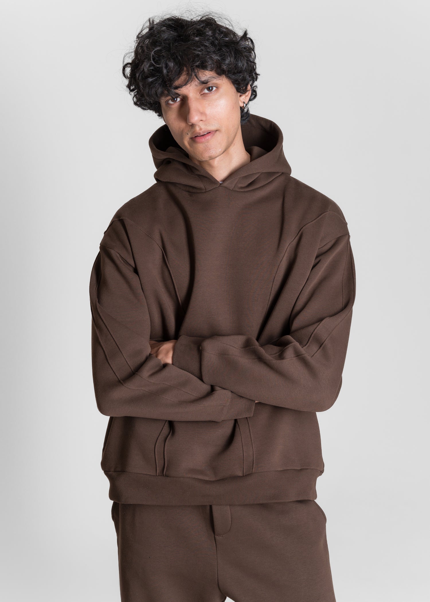 Live-In Hoodie — Dark Brown