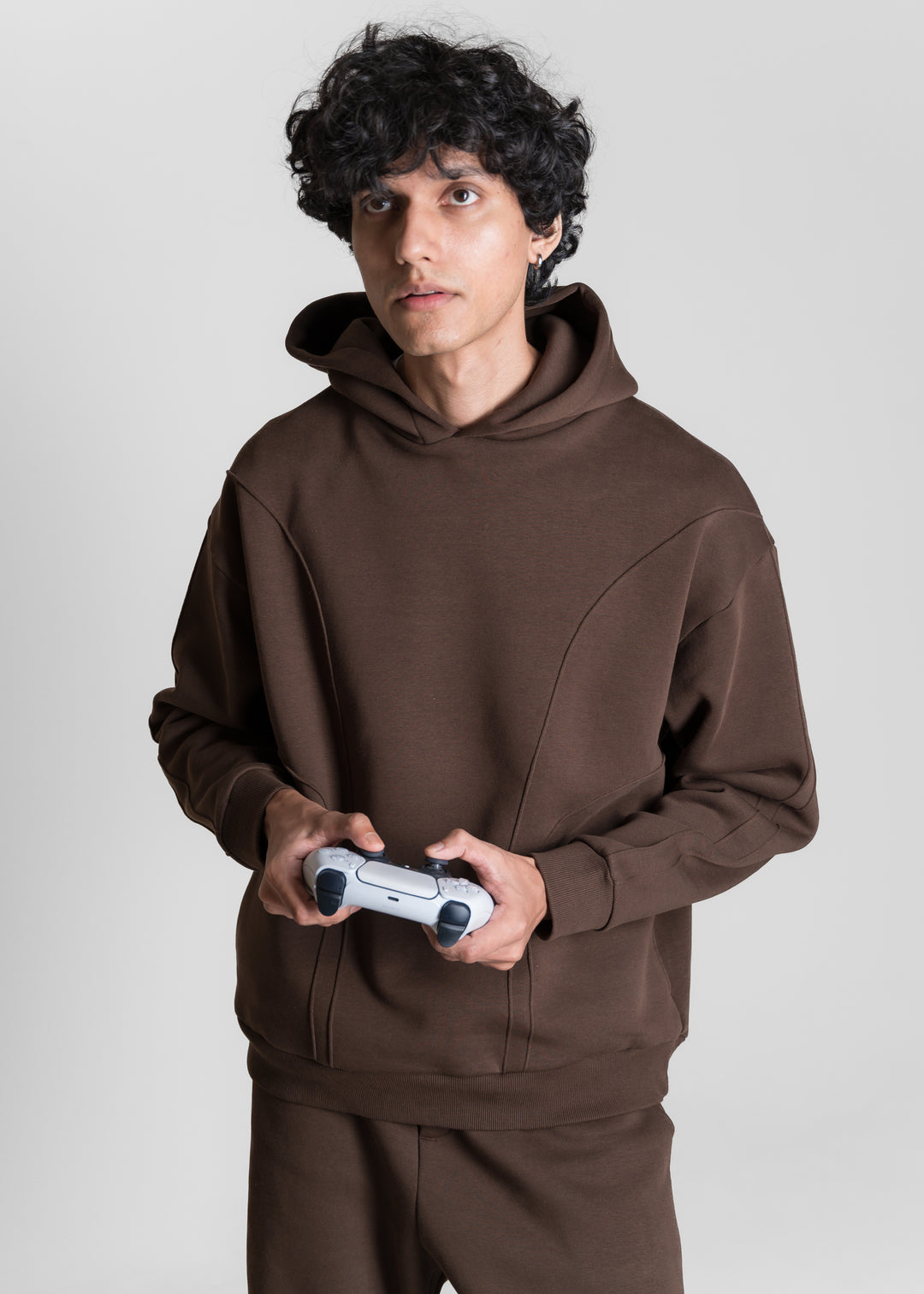 Live-In Hoodie — Dark Brown