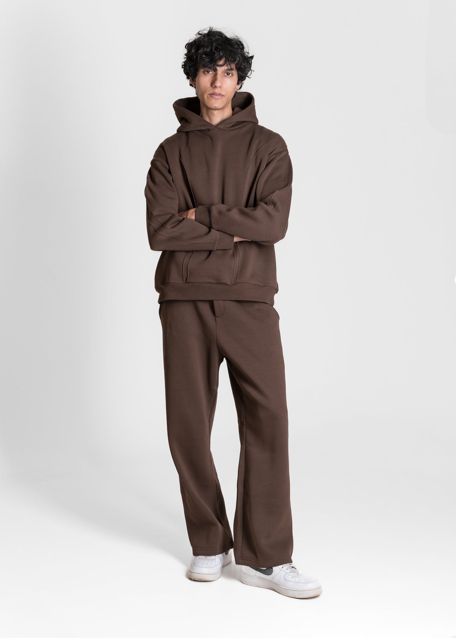 Live-In Hoodie — Dark Brown