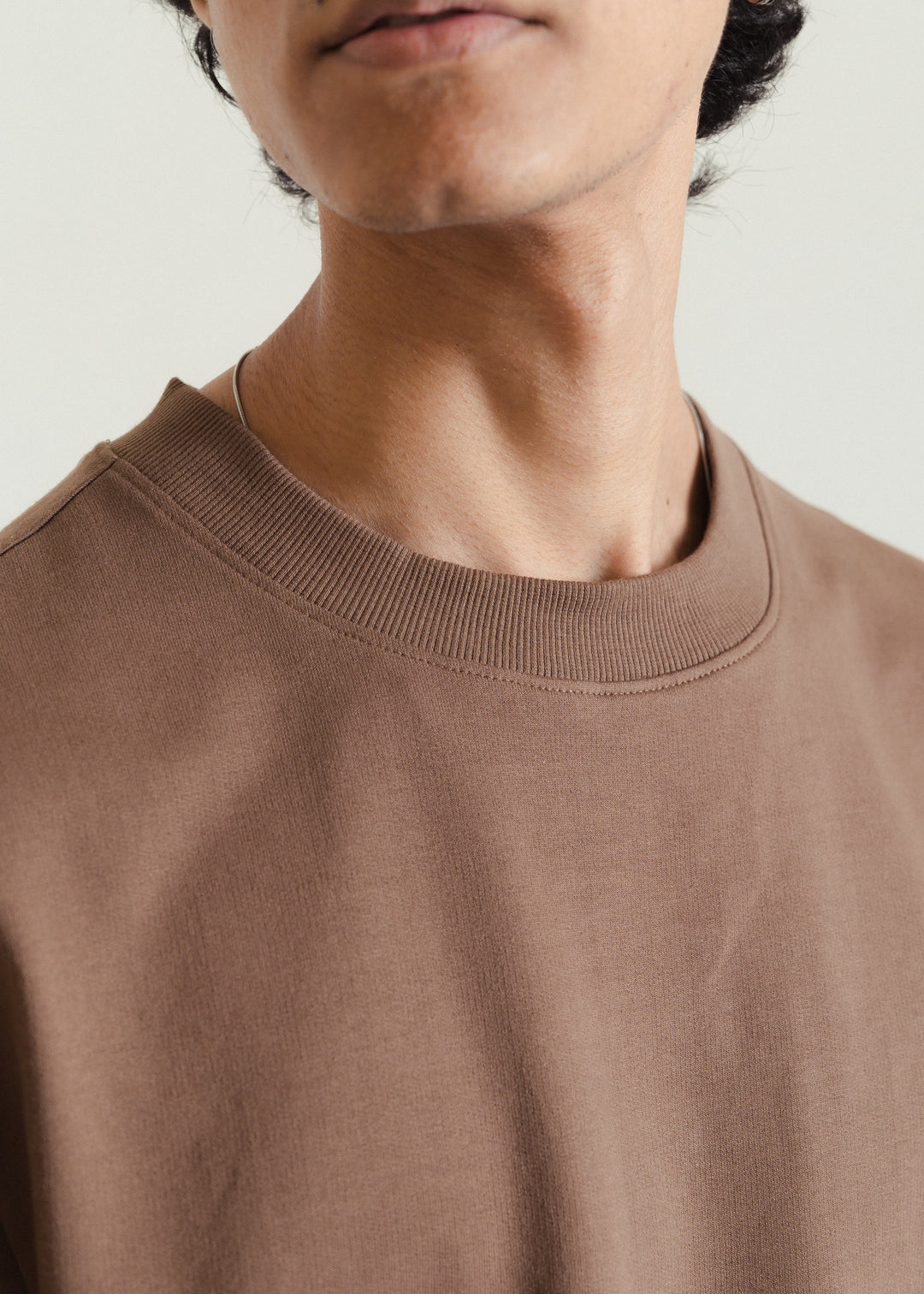 Brown — Heavy Weight Cropped (Box Fit) T-shirt