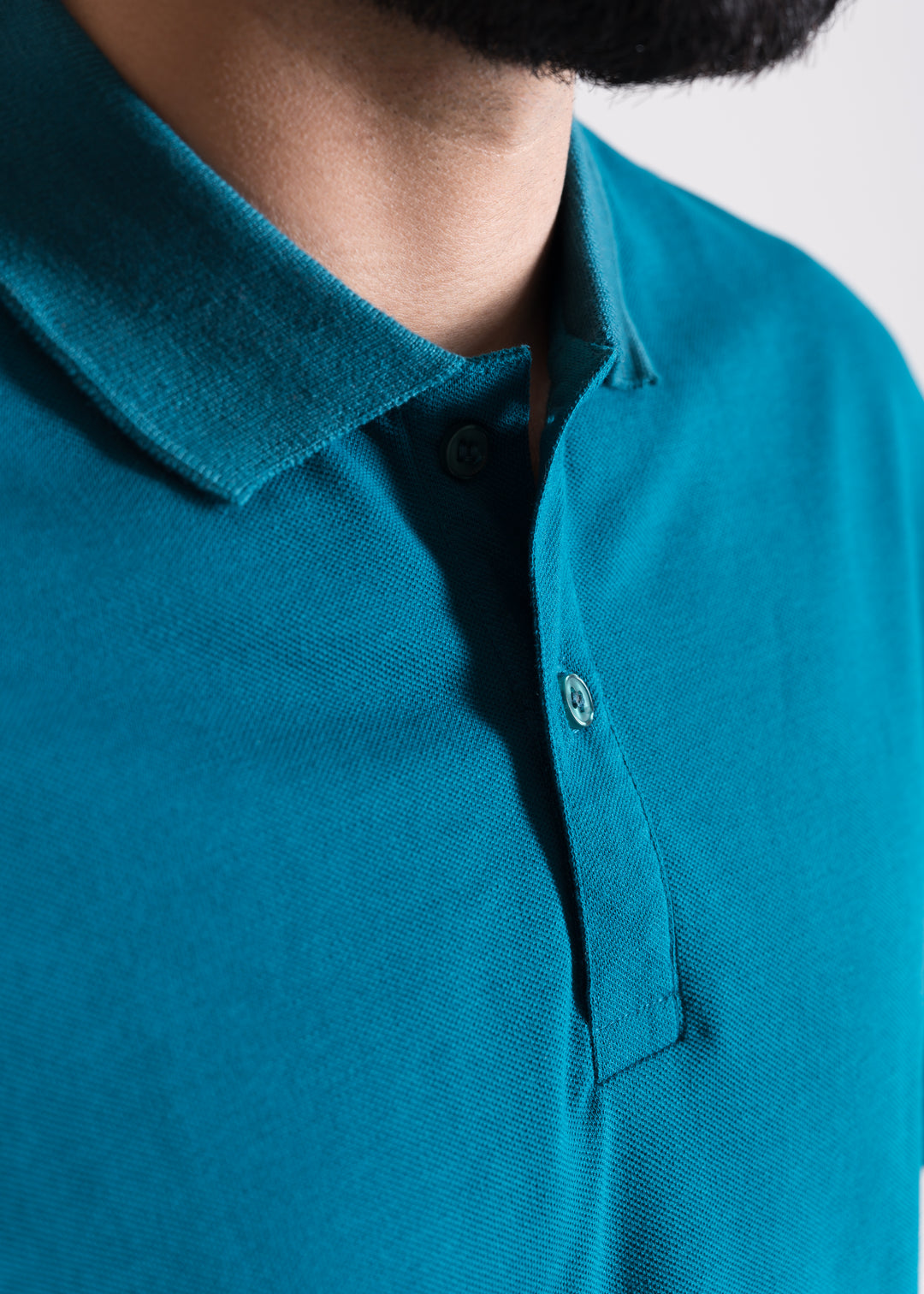 Teal — Cropped (Box Fit) Polo