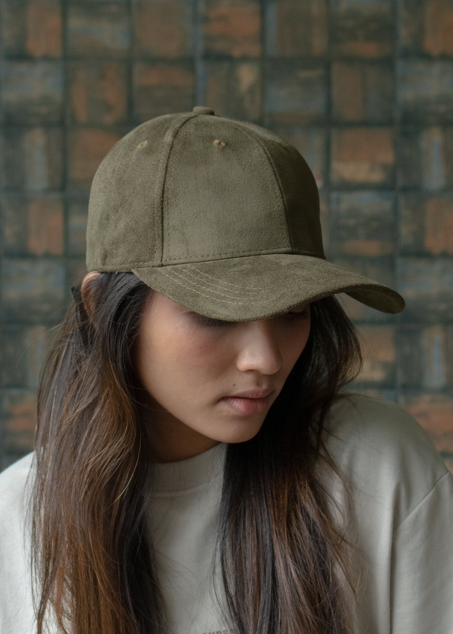 Olive green hotsell suede hat