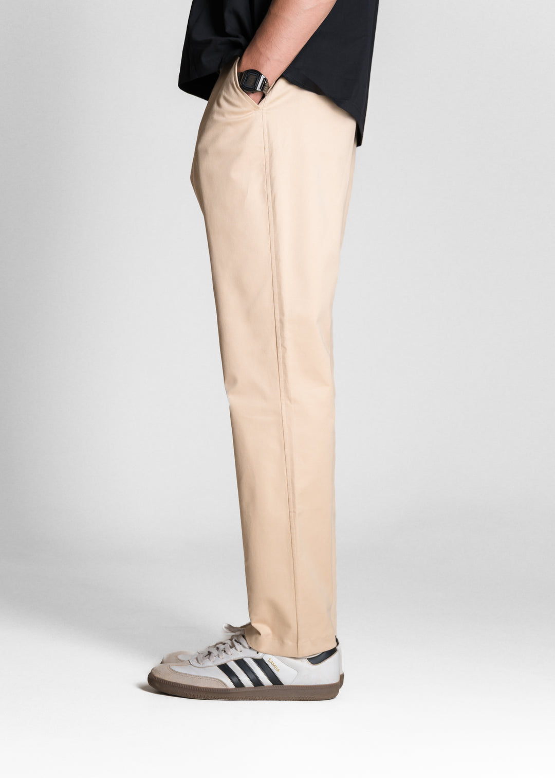 Classic Relaxed Chinos — Beige