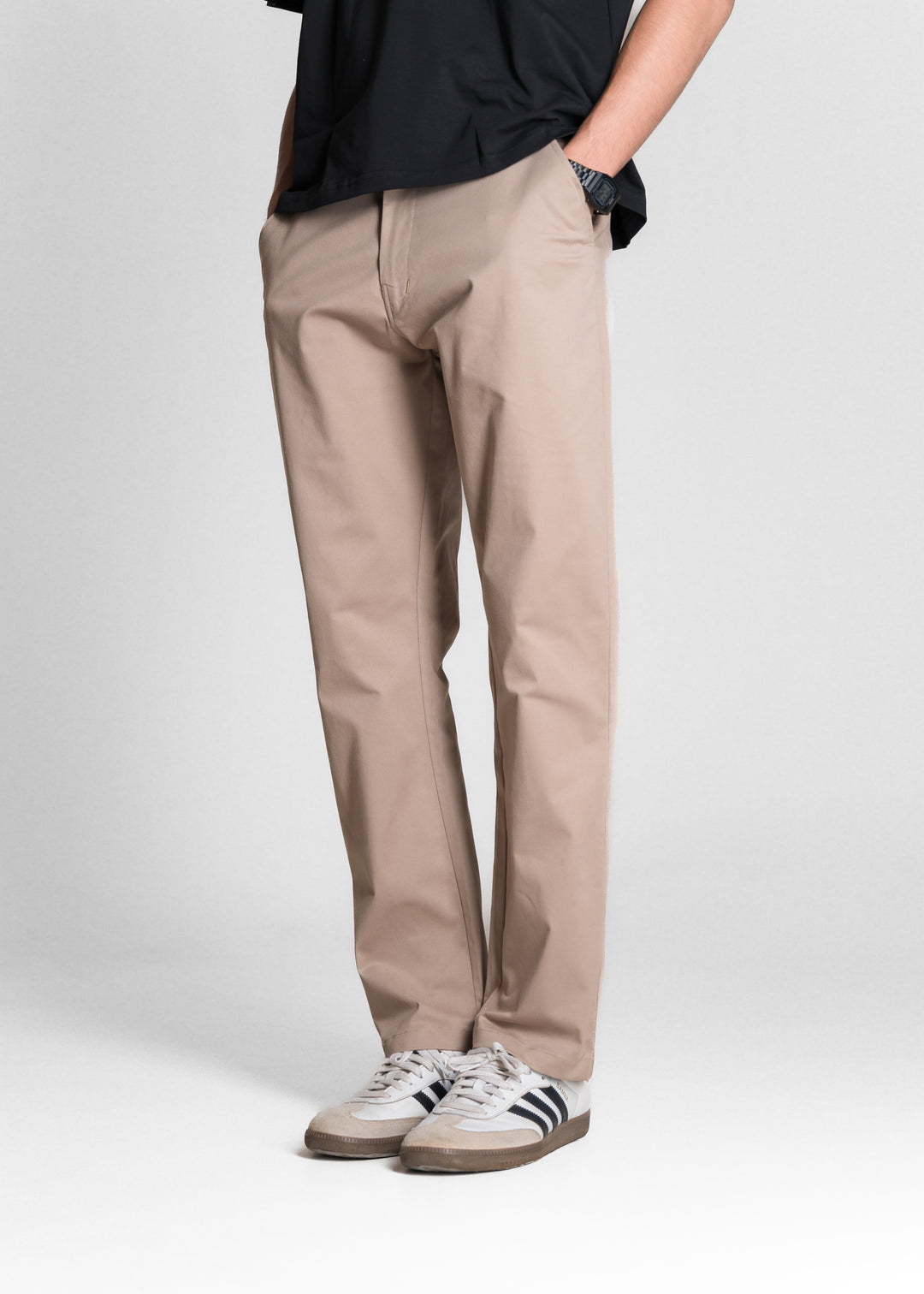 Classic Relaxed Chinos — Light Brown