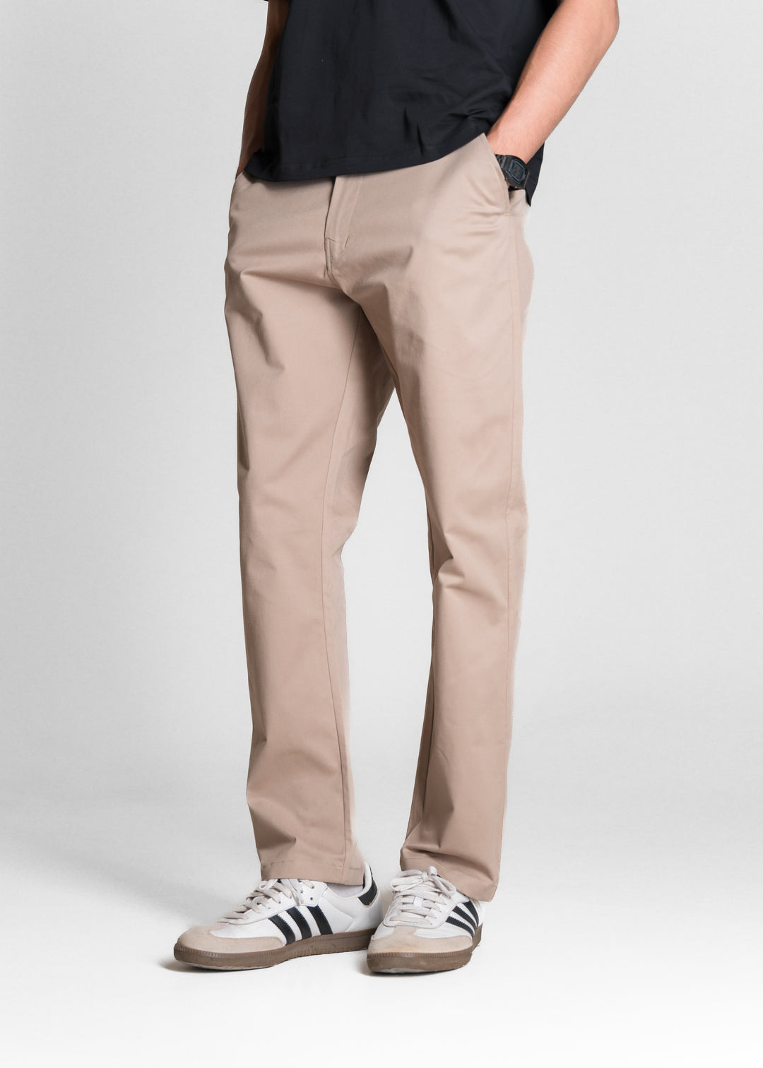 Classic Relaxed Chinos — Light Brown