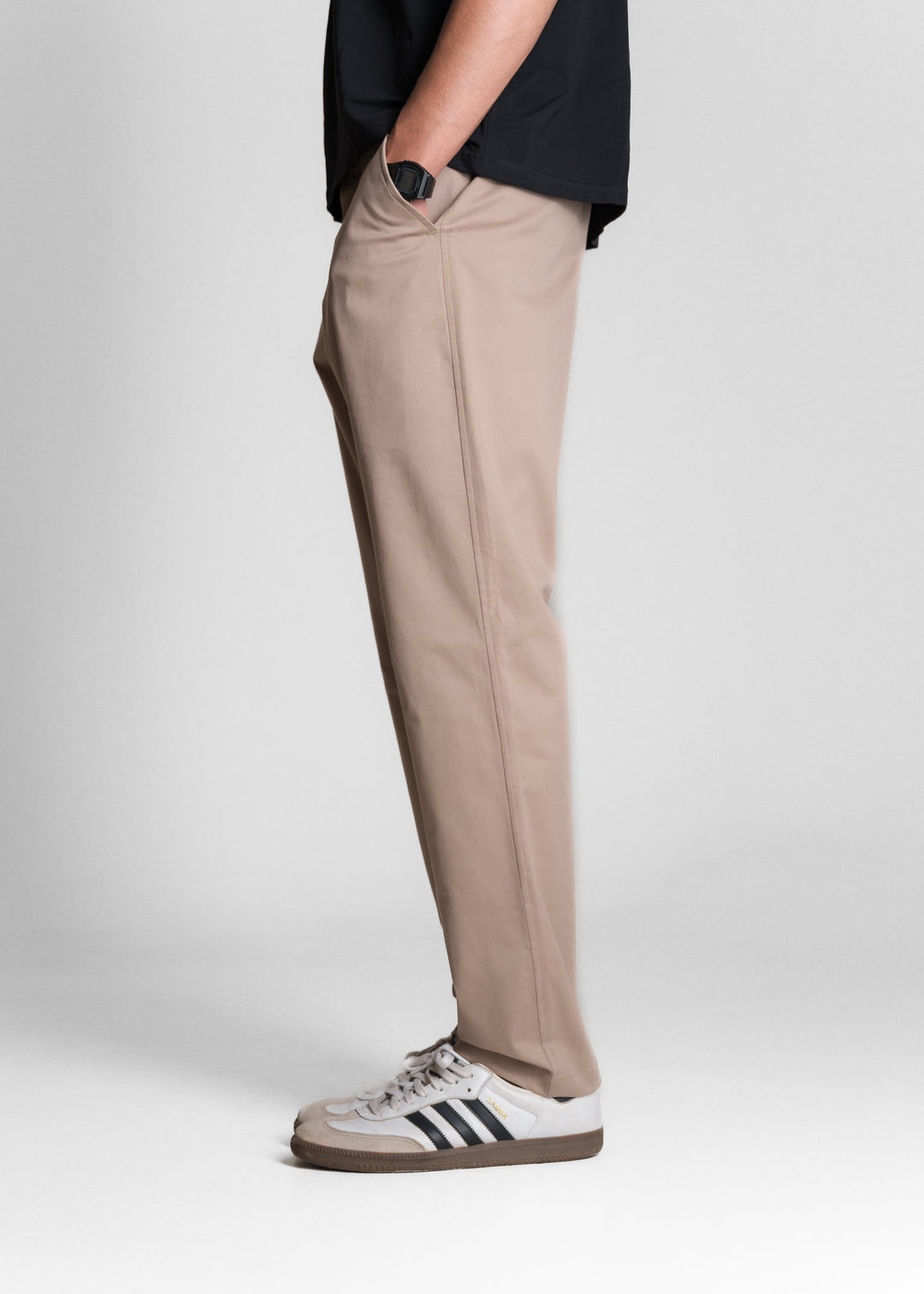 Classic Relaxed Chinos — Light Brown