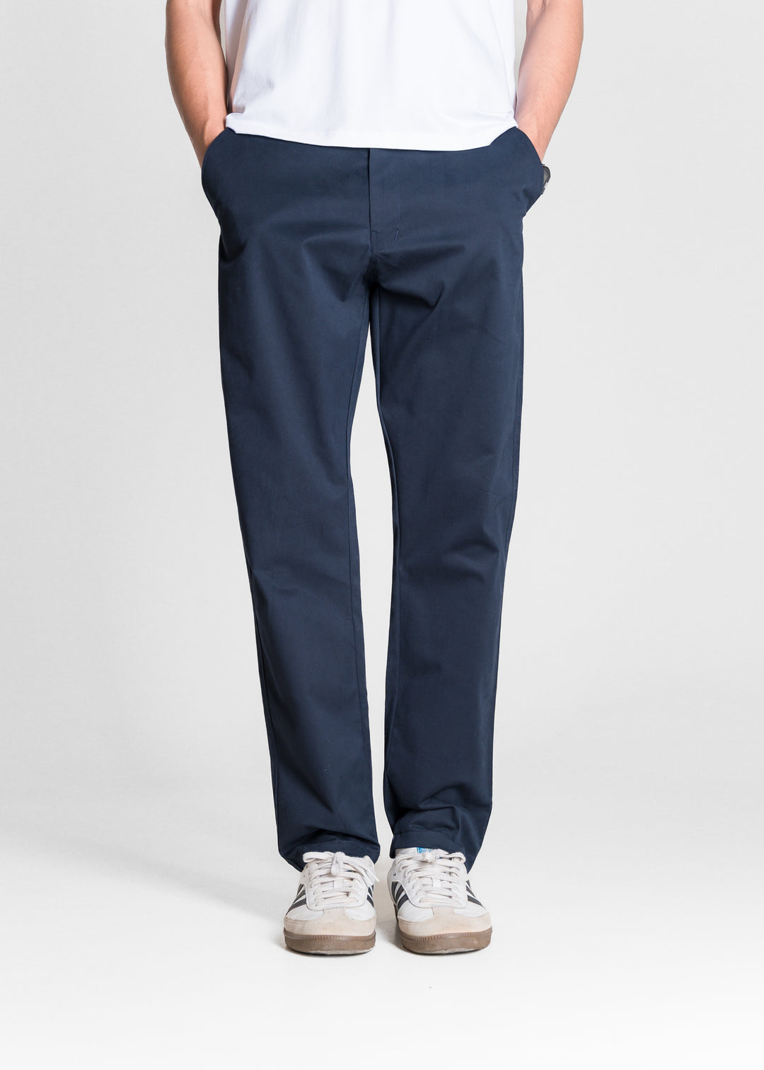 Classic Relaxed Chinos — Navy Blue