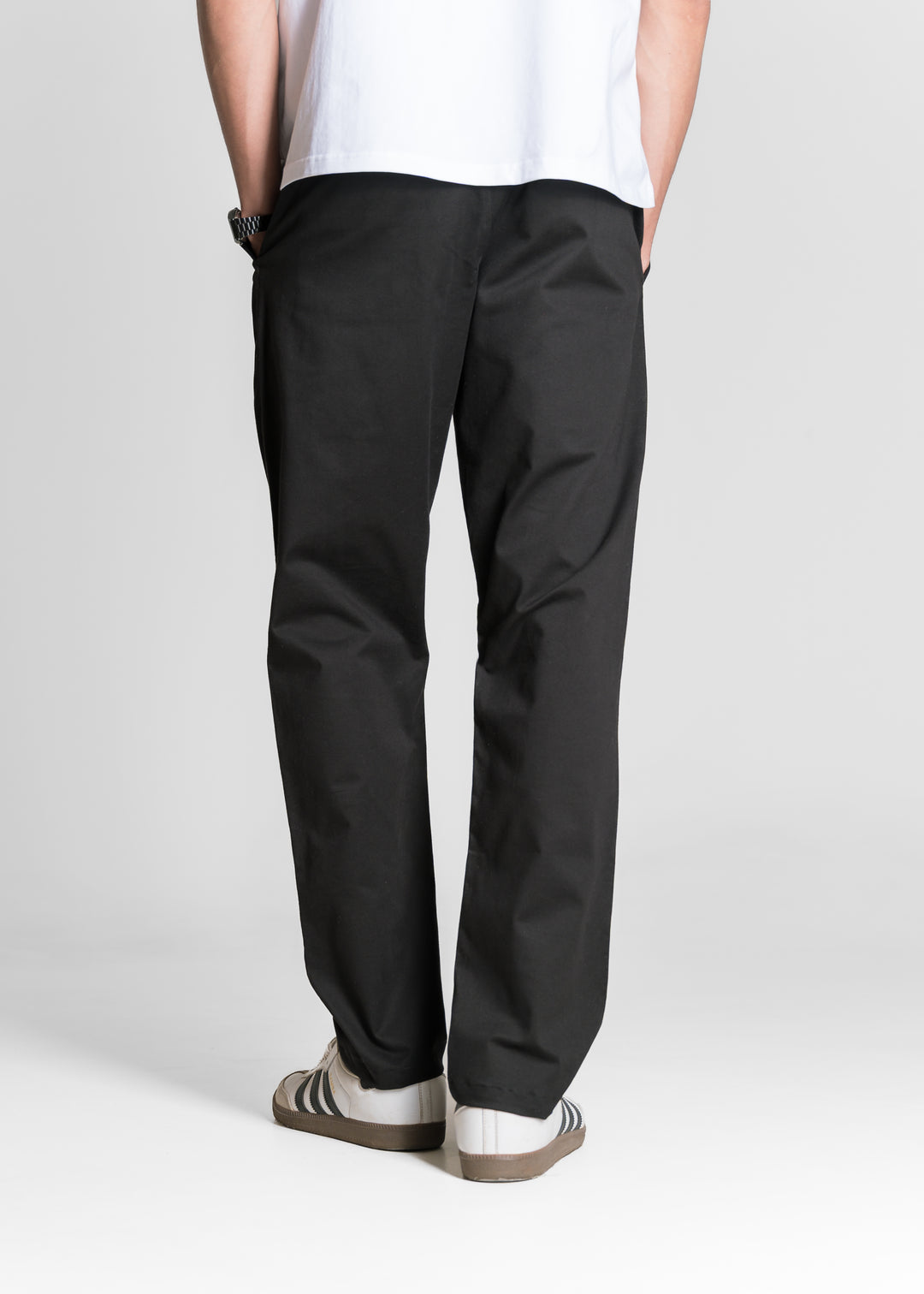 Classic Relaxed Chinos — Black