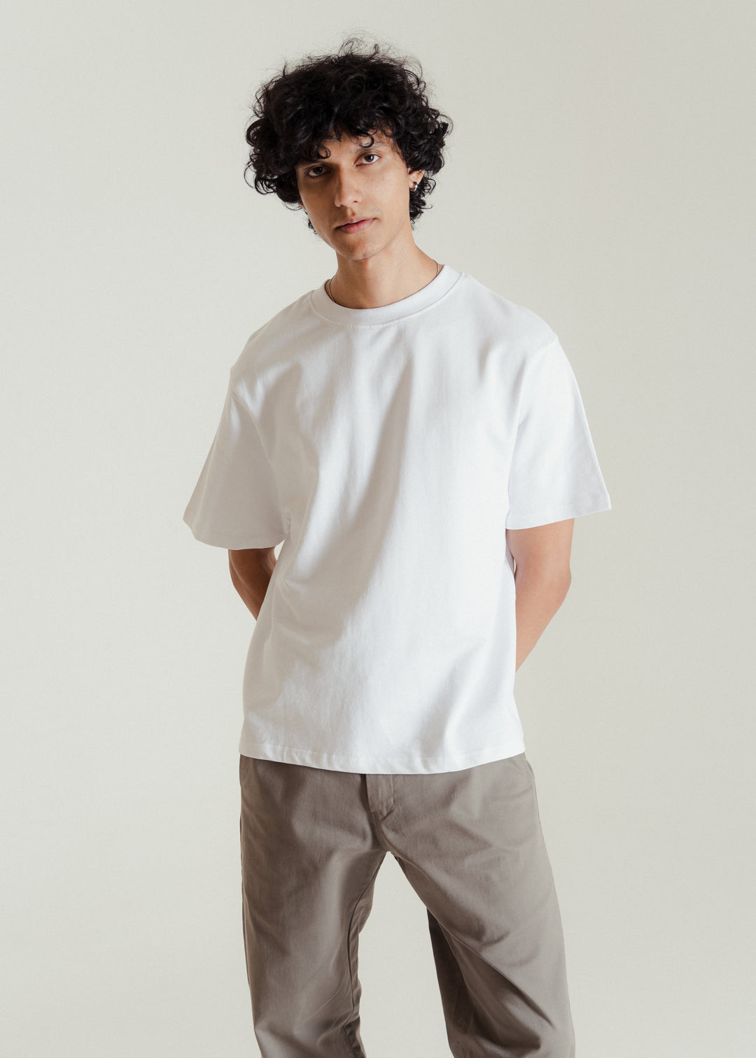 White — Heavy Weight Cropped (Box Fit) T-shirt