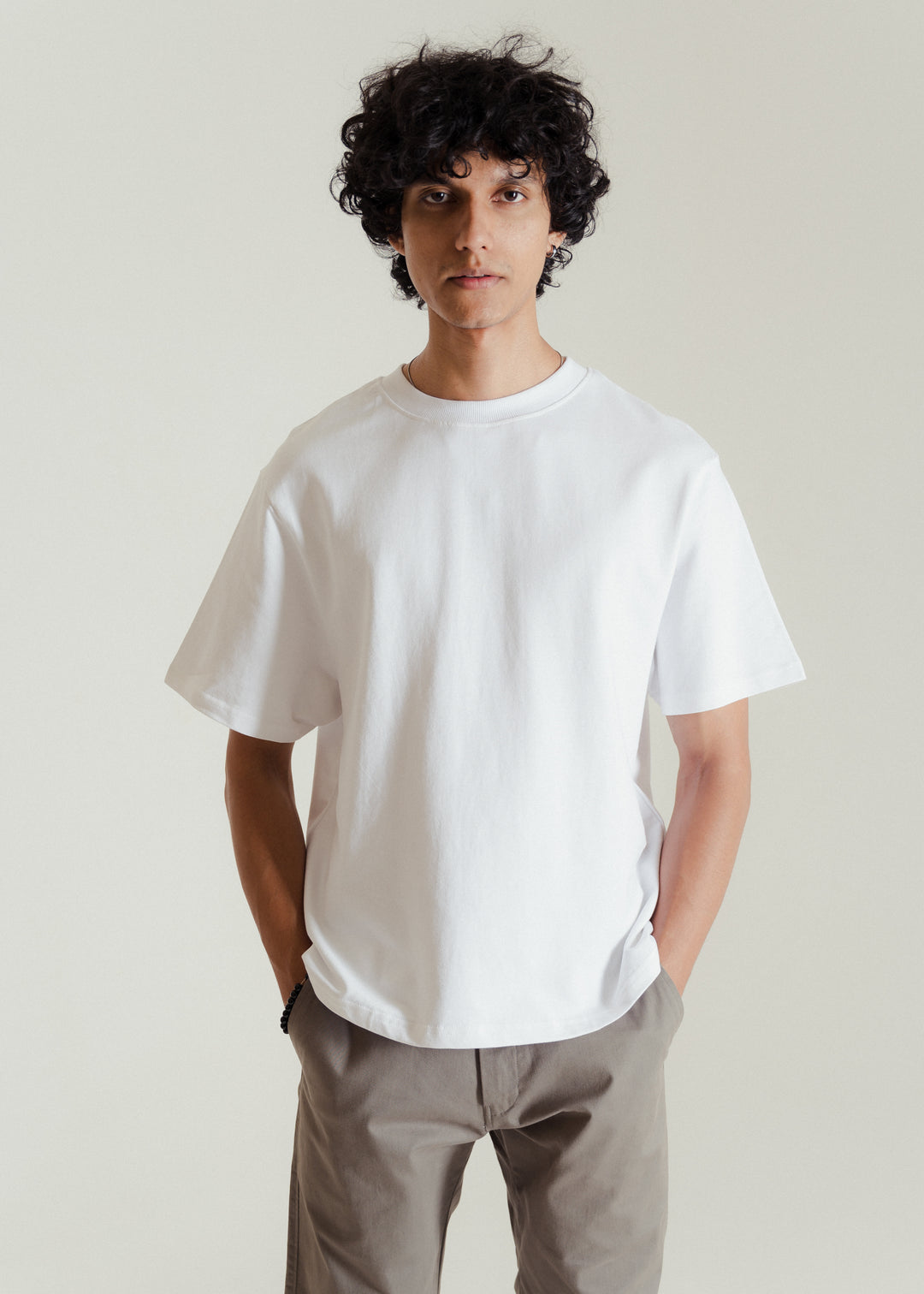 White — Heavy Weight Cropped (Box Fit) T-shirt