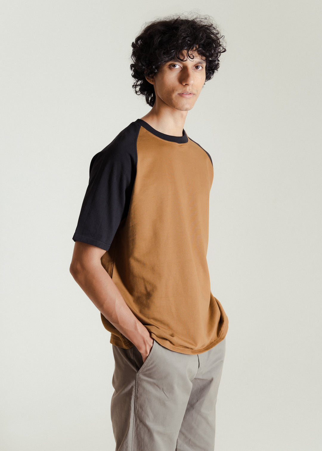 Black & Brown — Relaxed Fit Raglan T-shirt