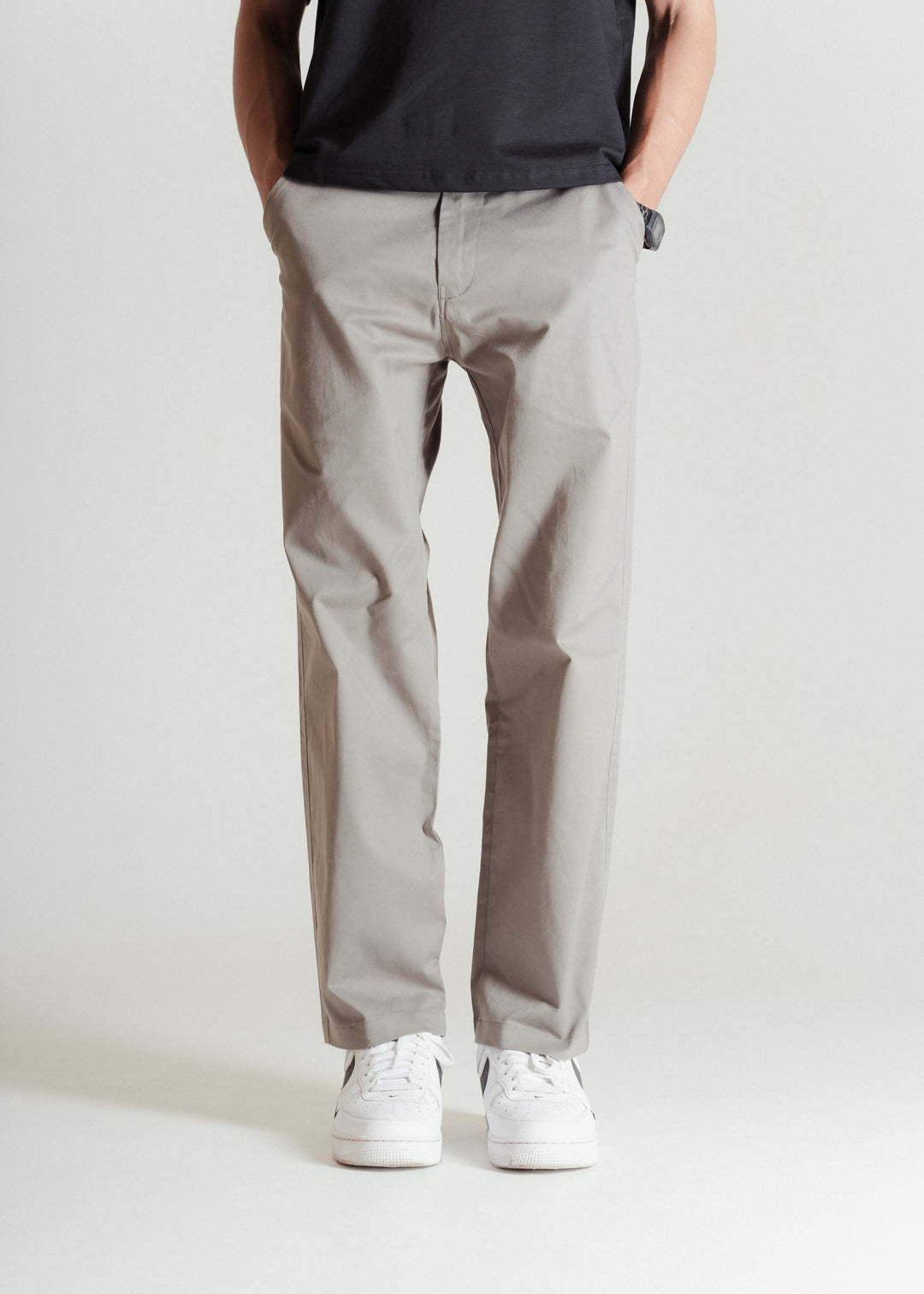 Grey — Relaxed Chinos