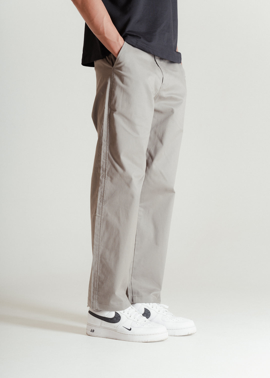 Grey — Relaxed Chinos