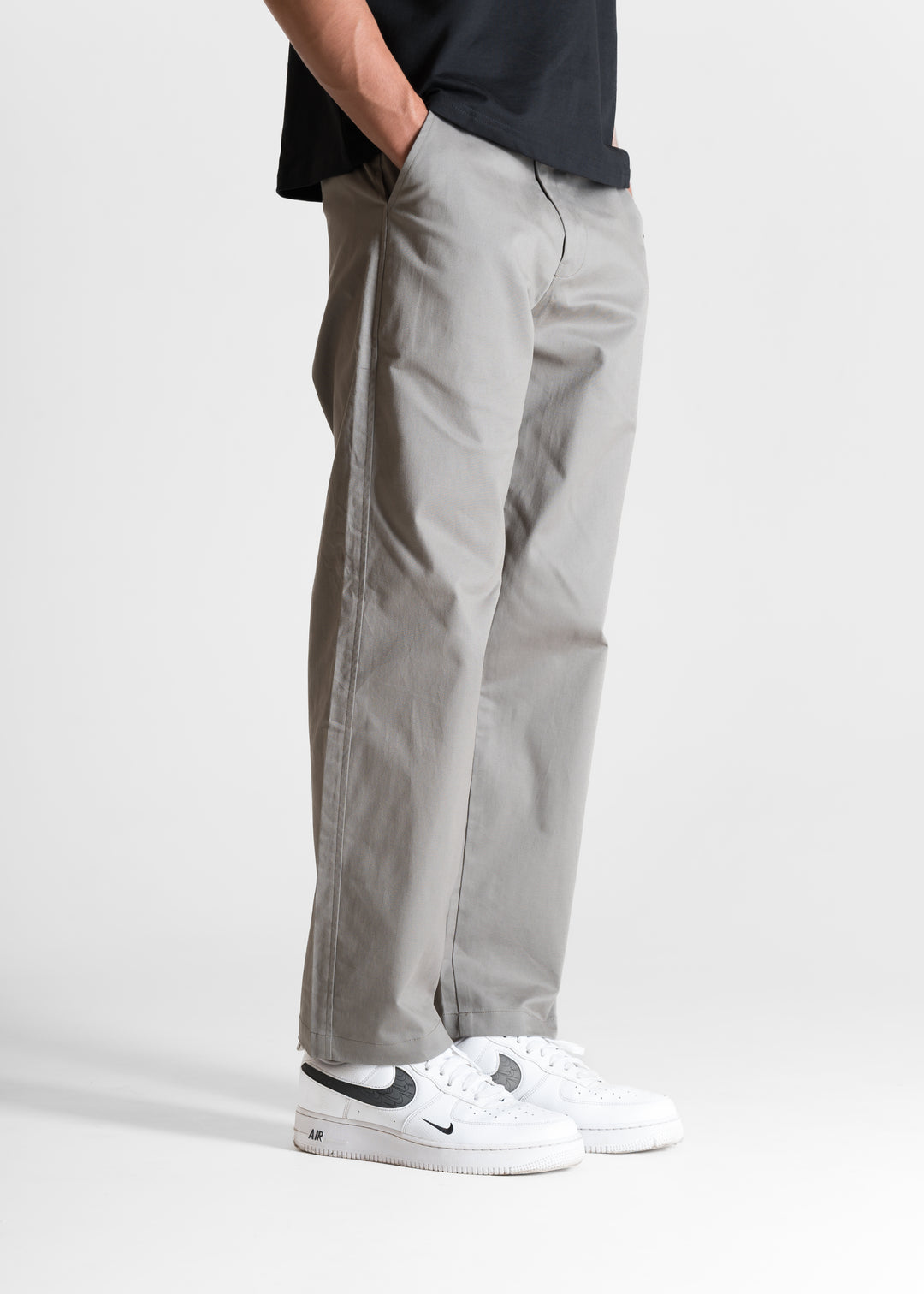Classic Relaxed Chinos — Grey