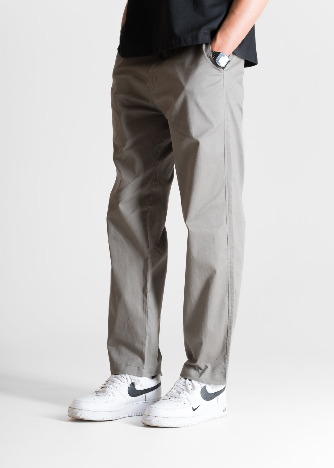 Classic Relaxed Chinos — Grey