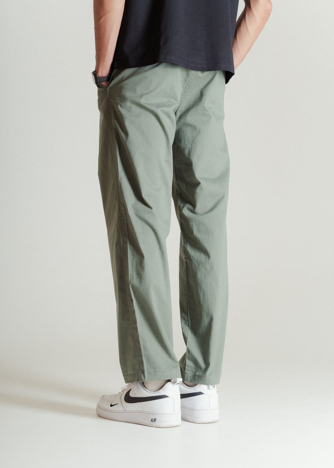 Muted Green — Relaxed Chinos