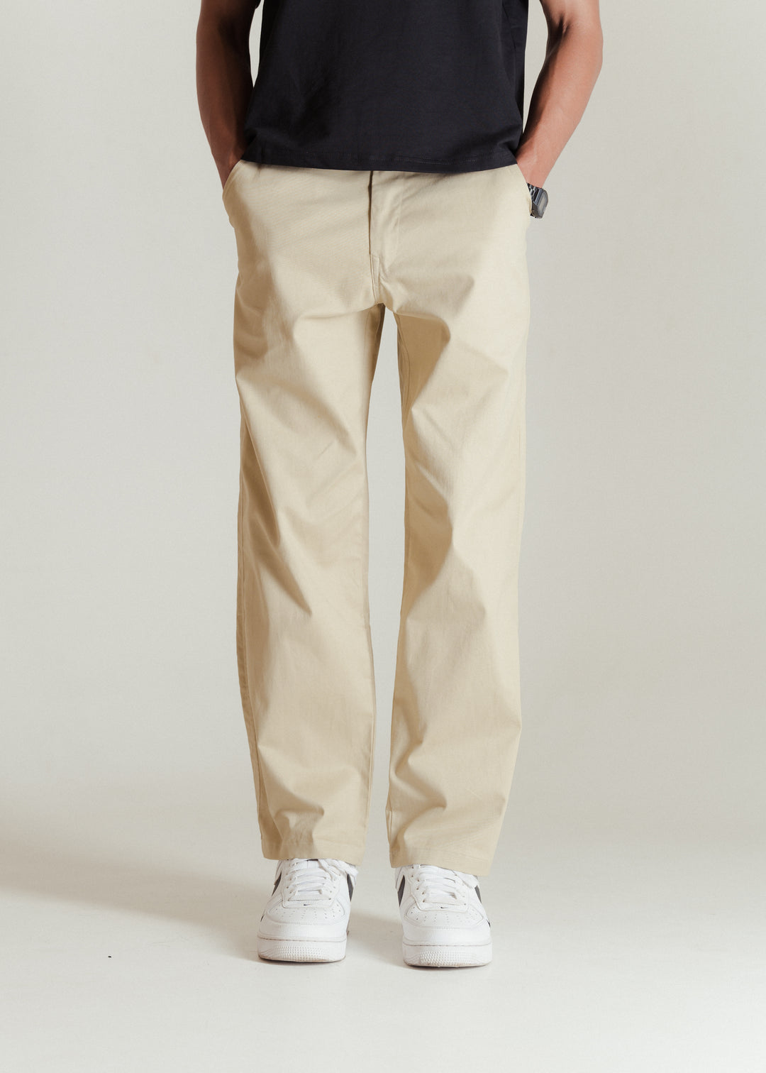 Beige — Relaxed Chinos