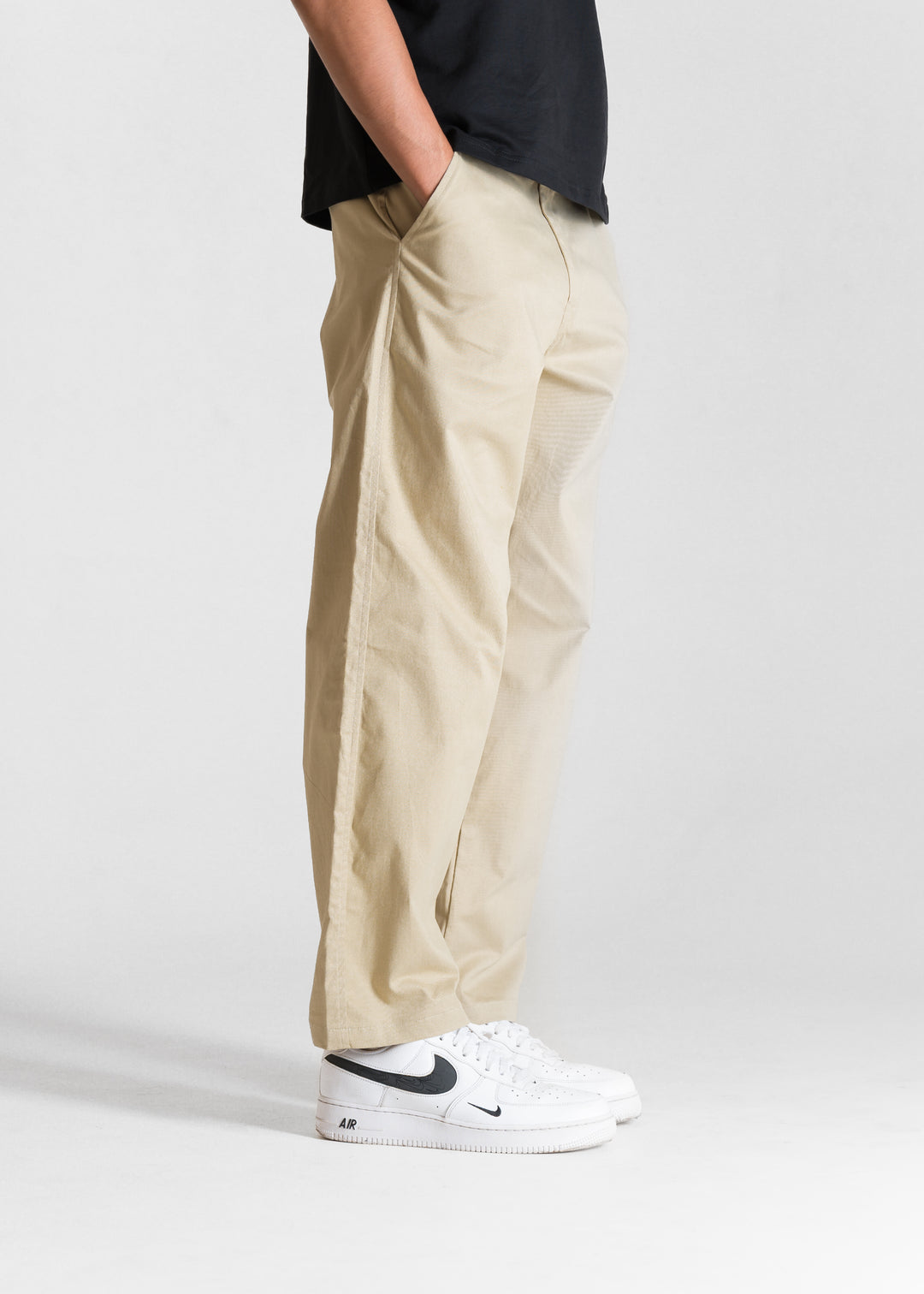 Classic Relaxed Chinos — Beige