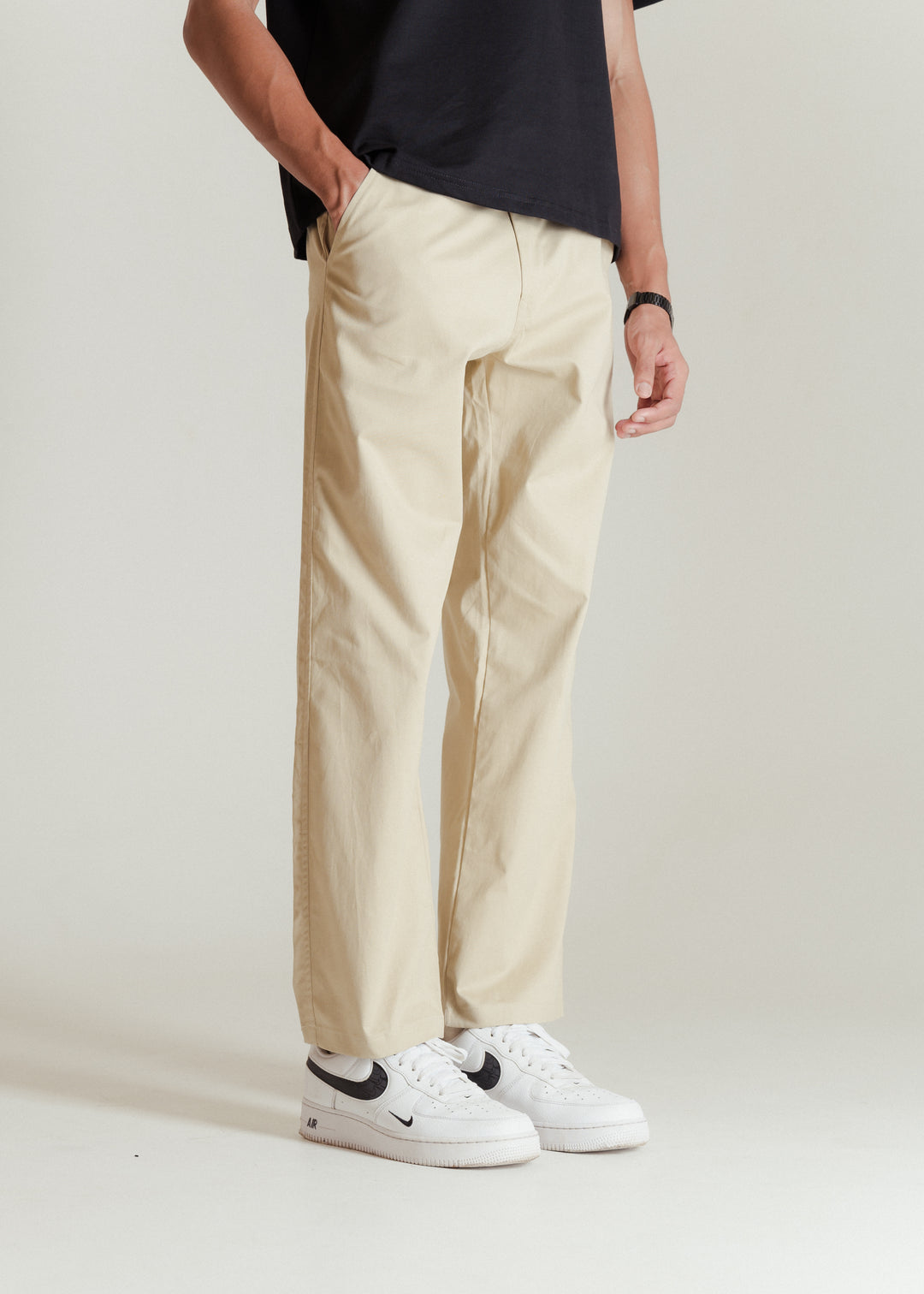 Beige — Relaxed Chinos