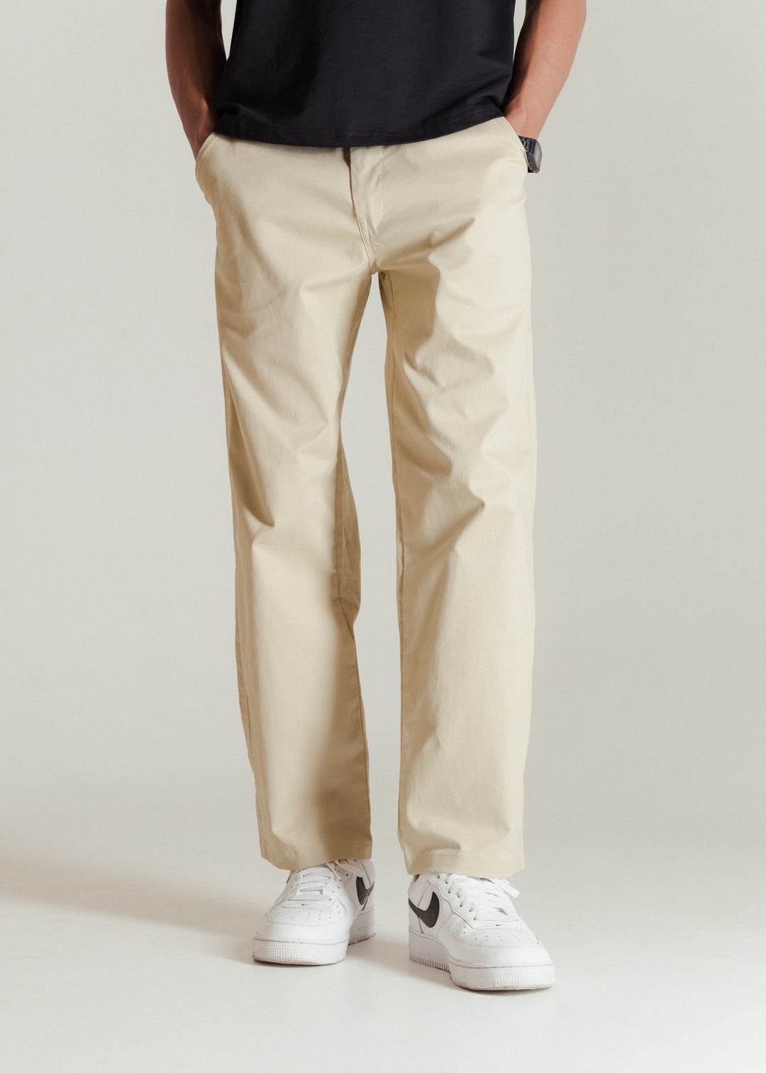 Beige — Relaxed Chinos