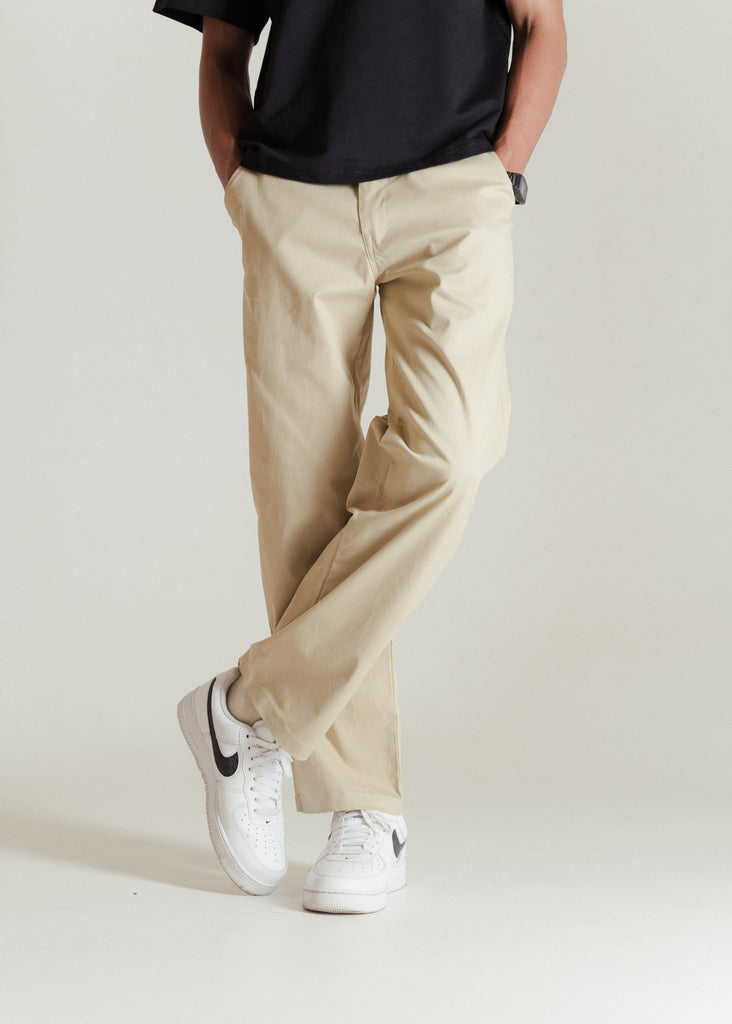 Simply Complicated LOOSE FIT CHINO BEIGE