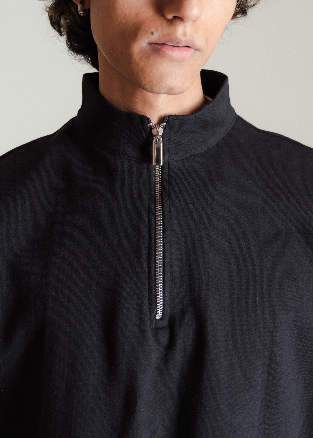 ReVive Half-Zip Sweatshirt — Black