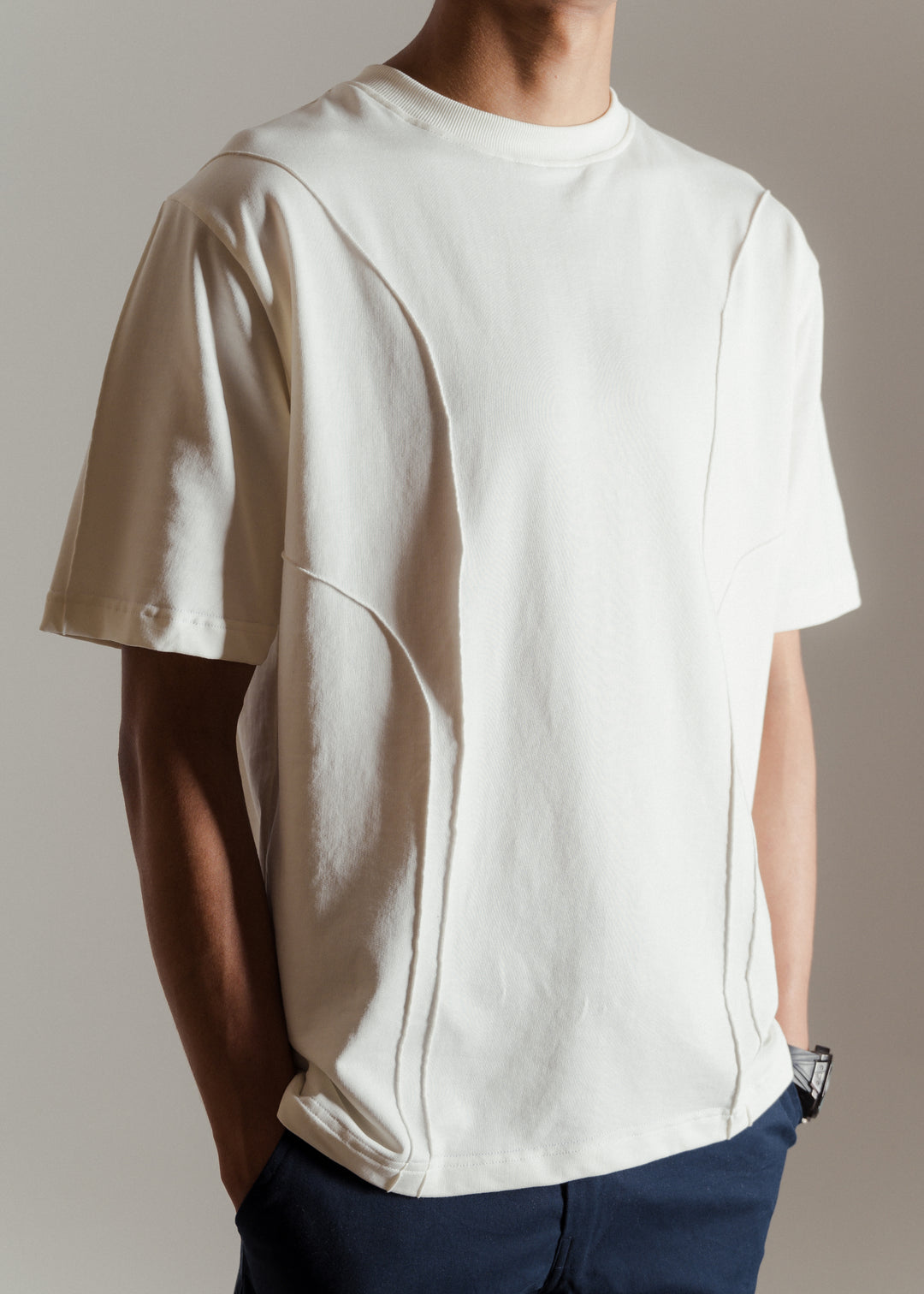 Heavy Relaxed Ridge T-shirt — Off White