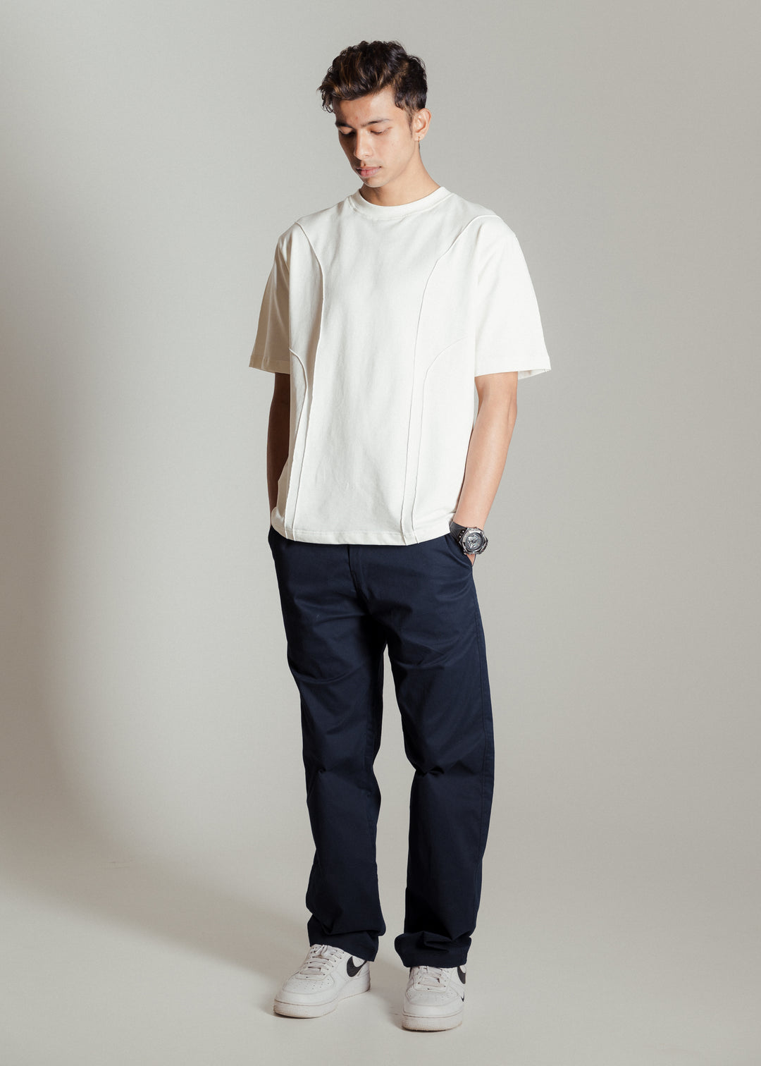 Heavy Relaxed Ridge T-shirt — Off White