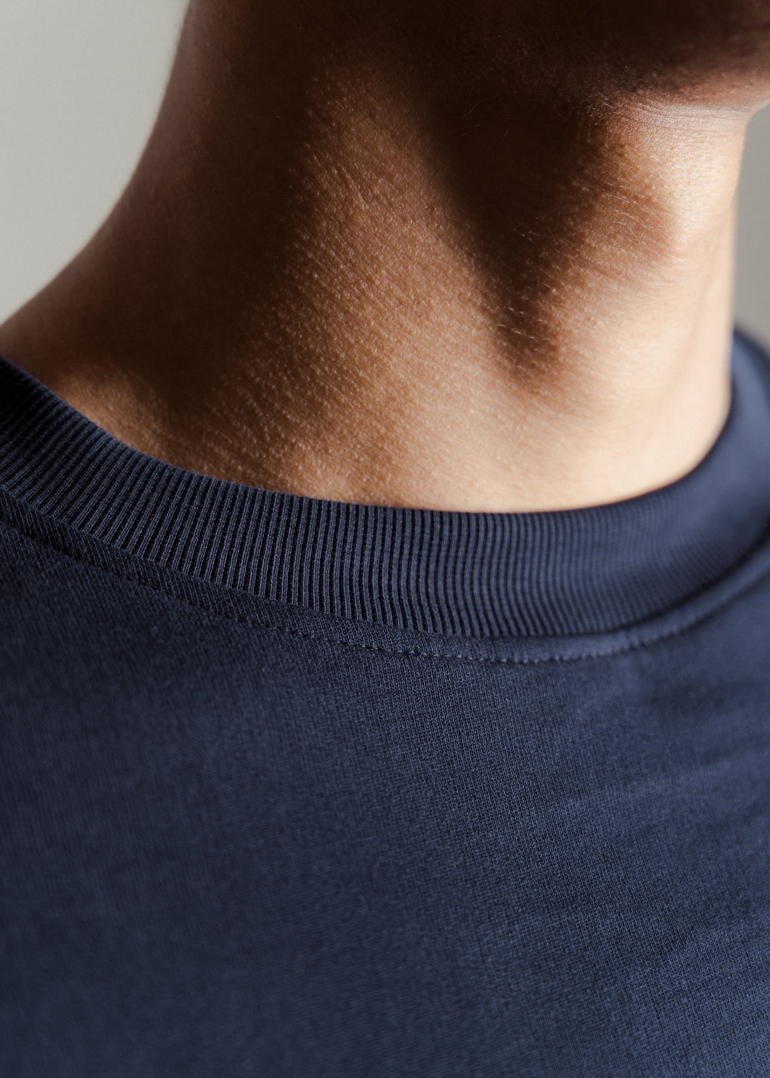 Heavy Relaxed Ridge T-shirt — Navy Blue