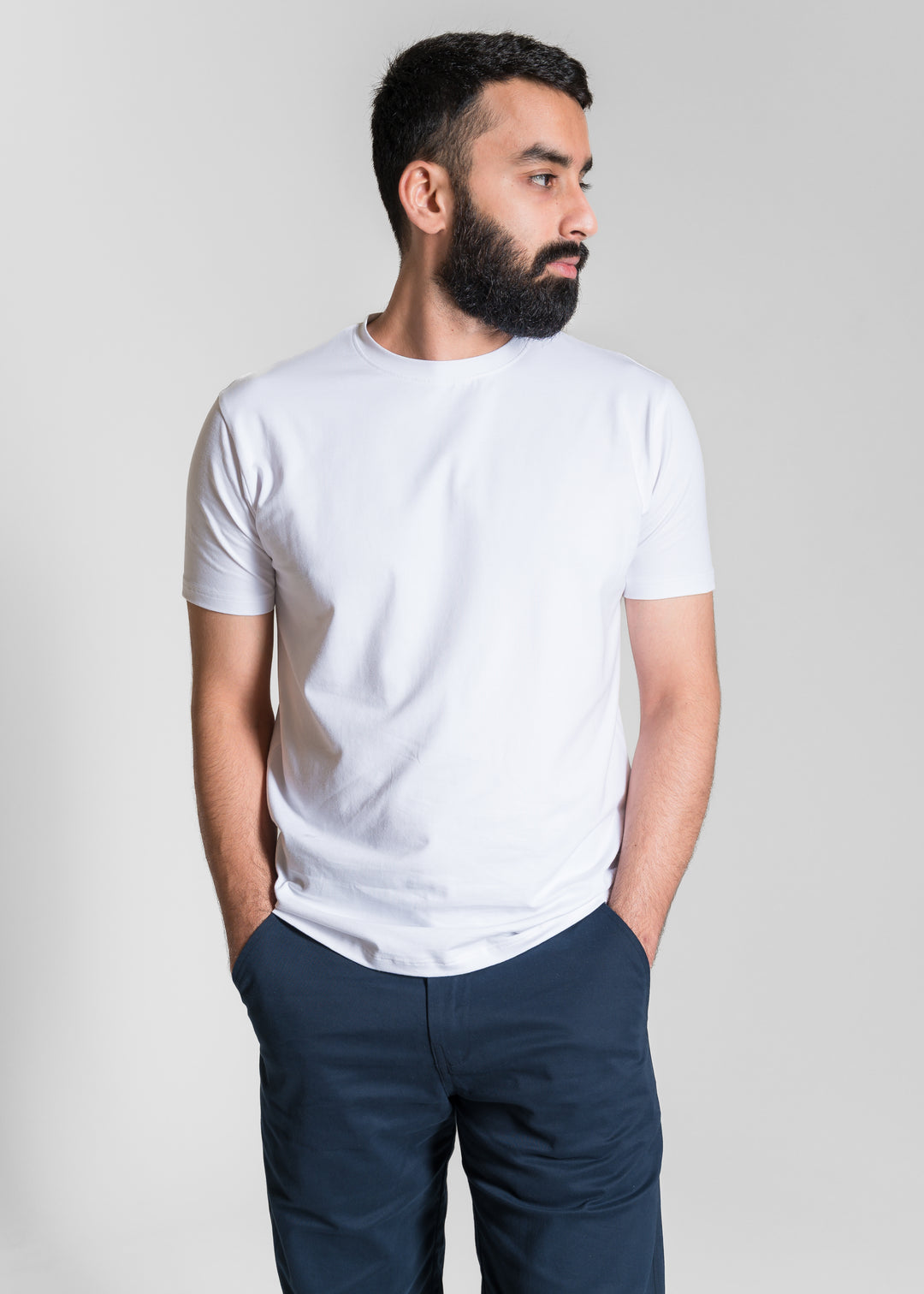Stretch Slim Core T-shirt — White