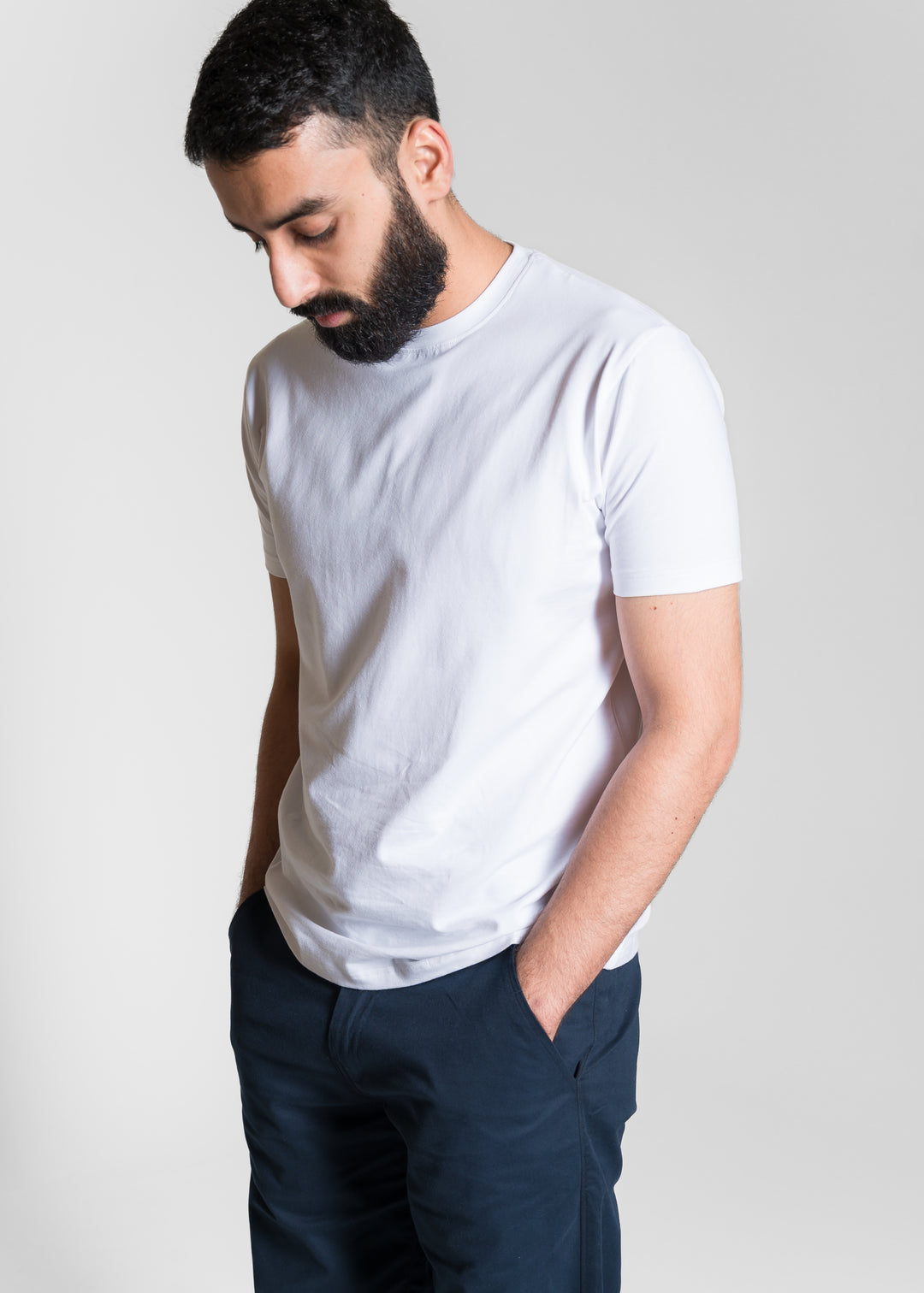 Stretch Slim Core T-shirt — White