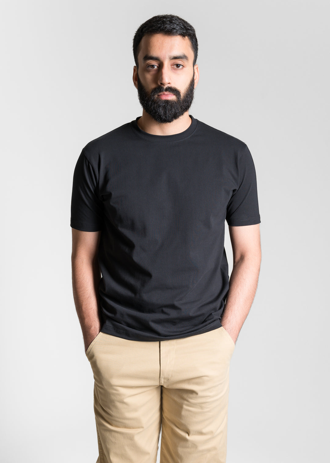 Stretch Slim Core T-shirt — Black