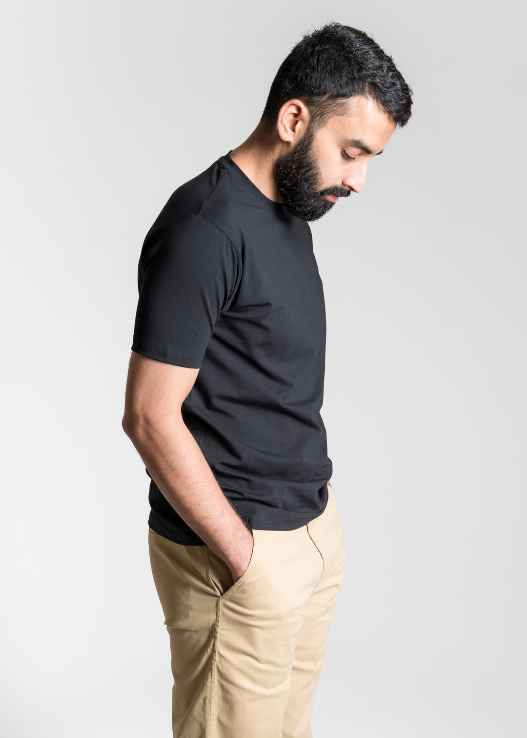 Stretch Slim Core T-shirt — Black